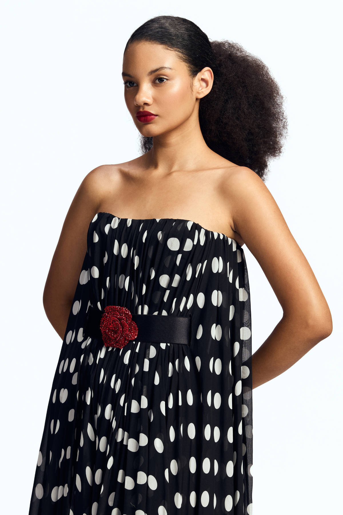 Strapless Balloon Maxi Dress