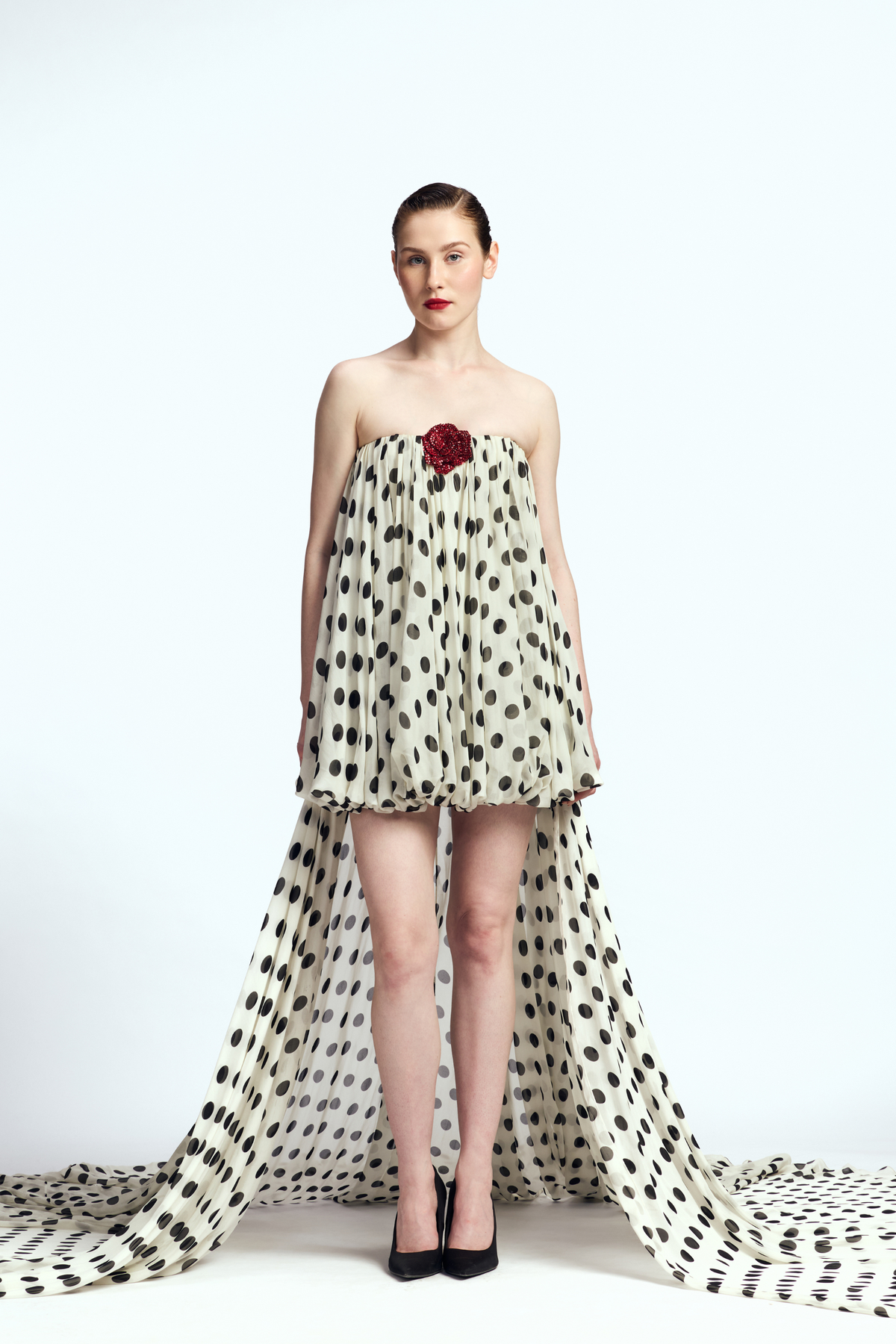Strapless Balloon Mini Dress