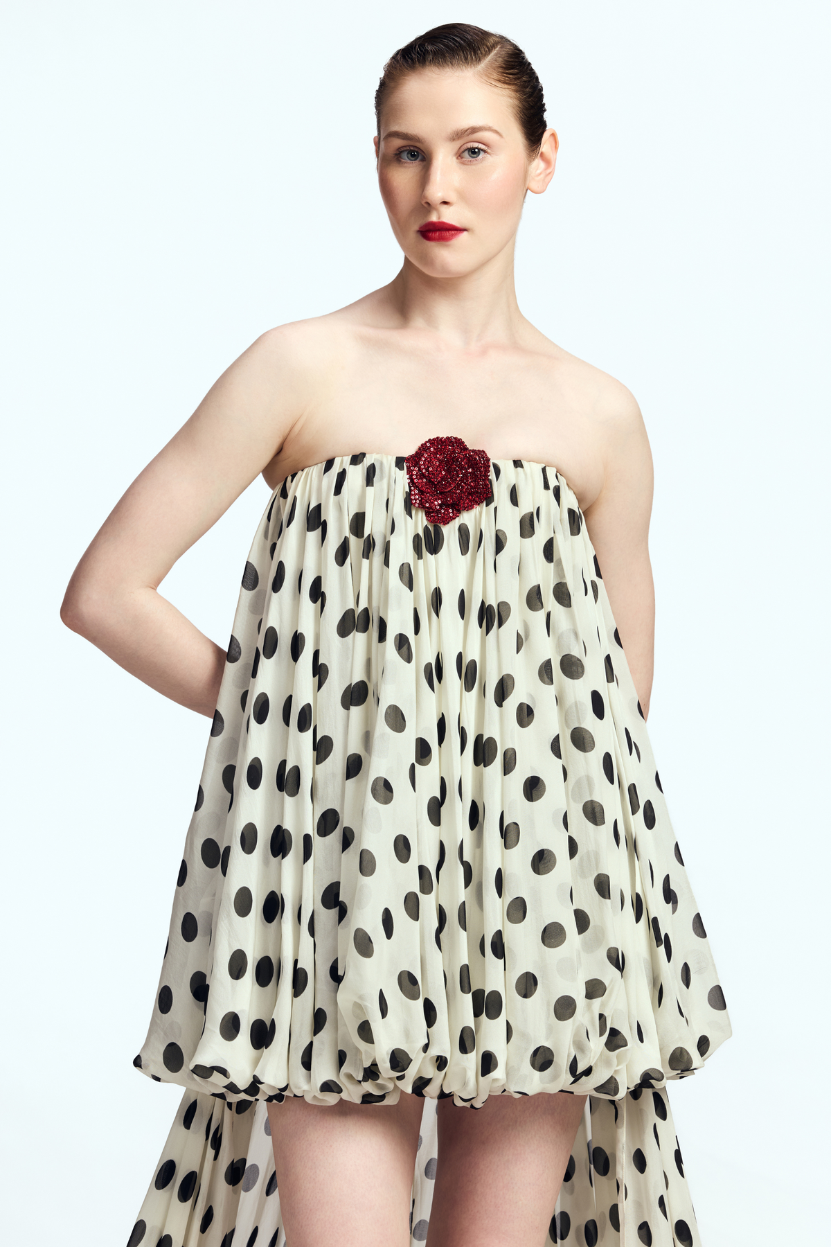 Strapless Balloon Mini Dress