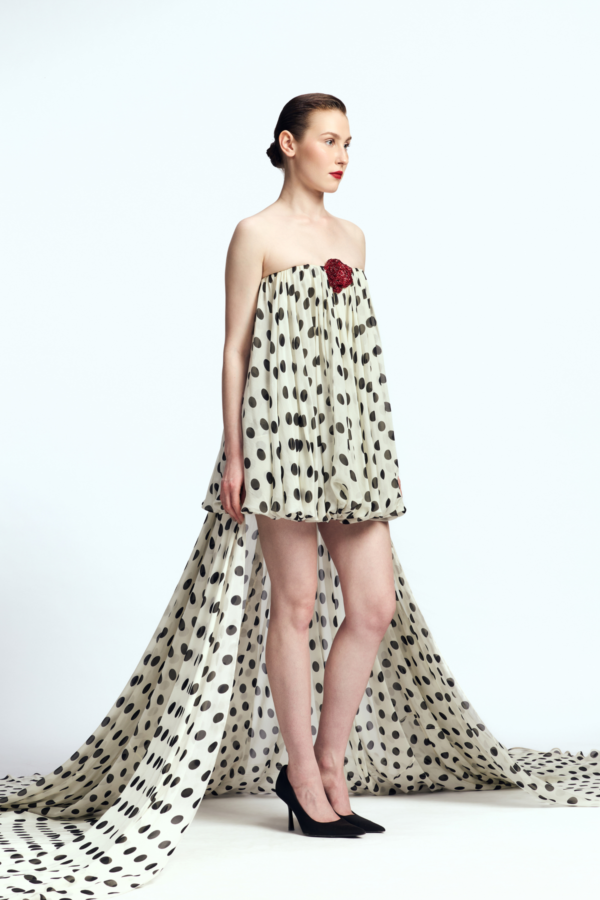 Strapless Balloon Mini Dress