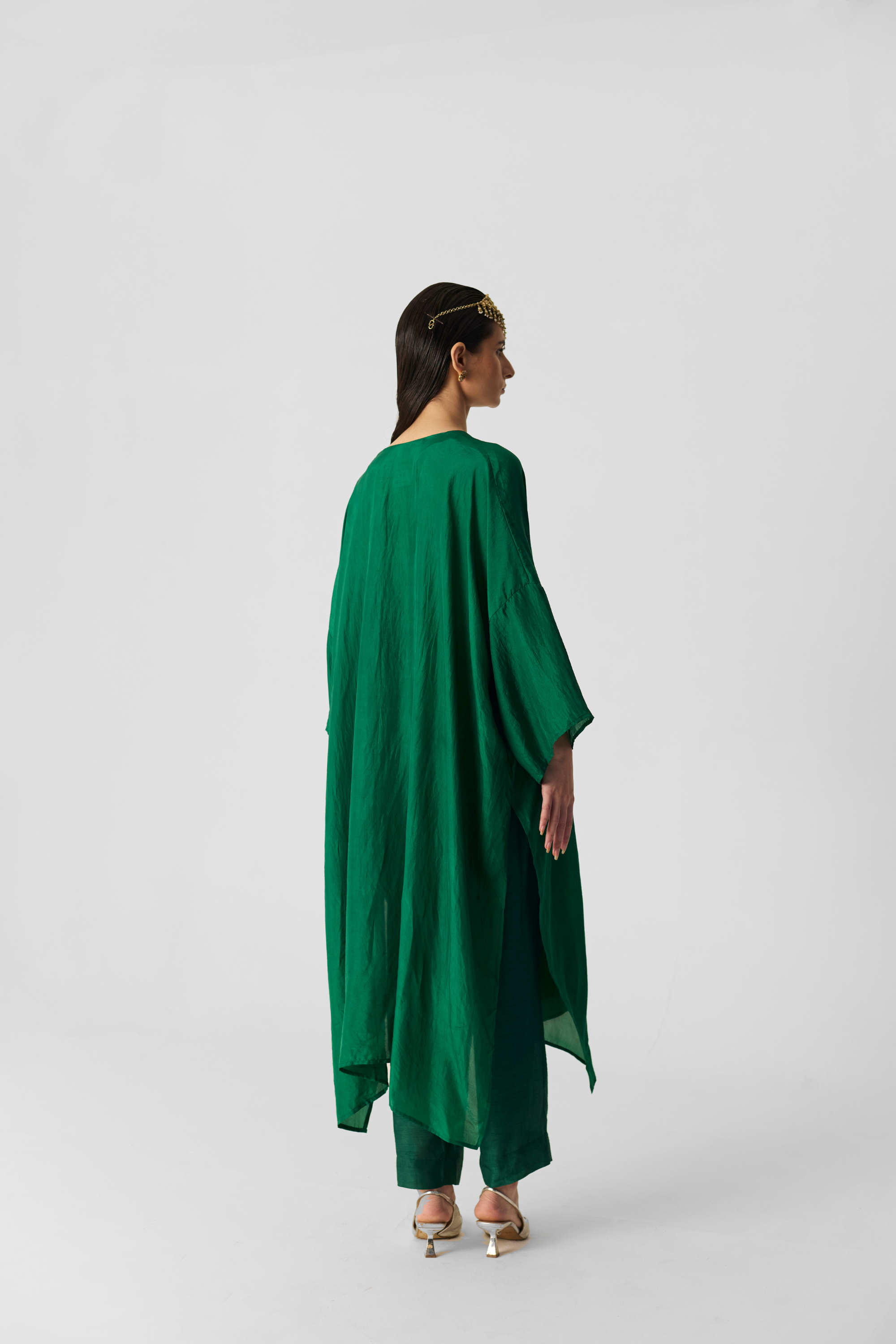 Royal Green Kaftan Set