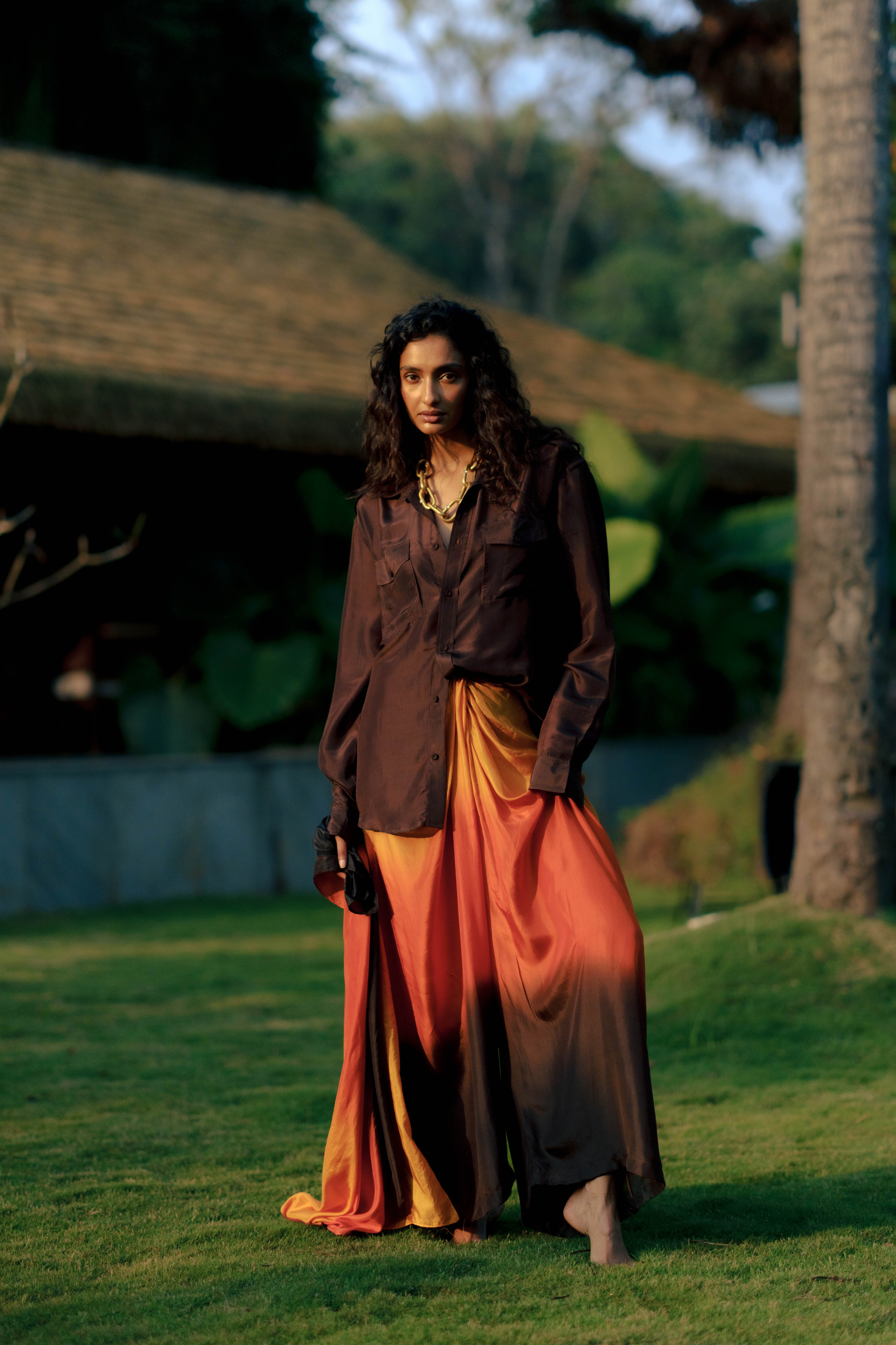 Arka Sunset Silk Set