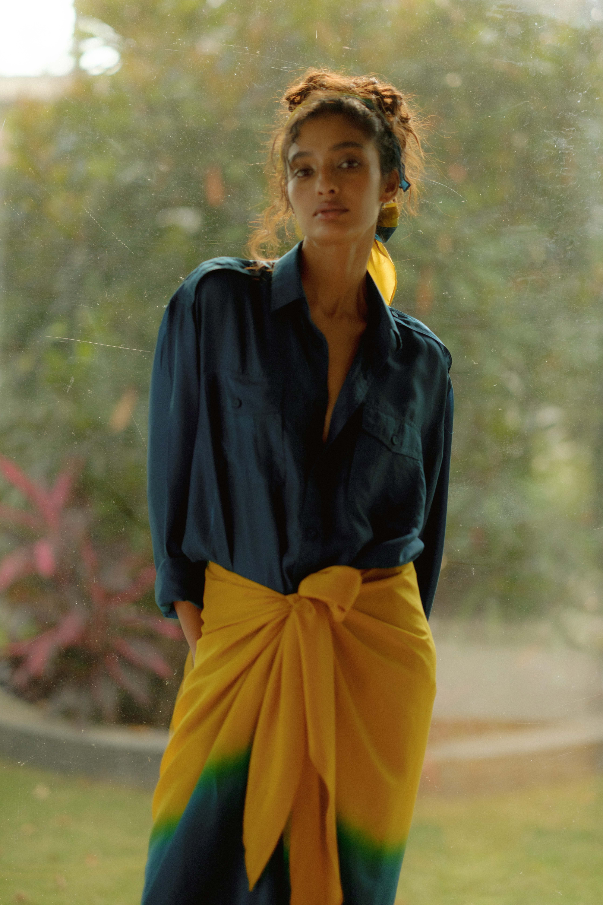 Lina Ombre Silk Sarong Set