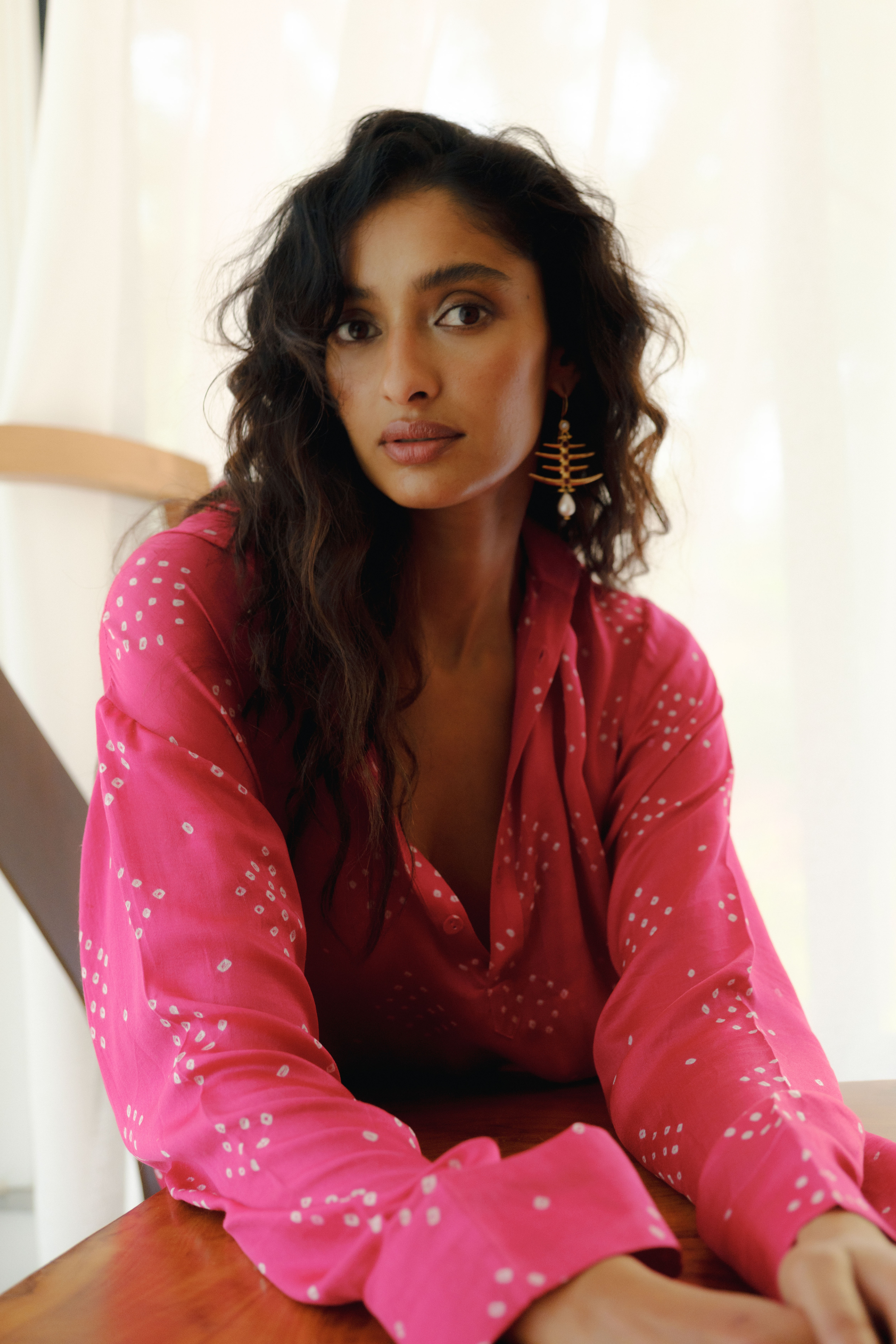 Suma Silk Bandhani Kaftan