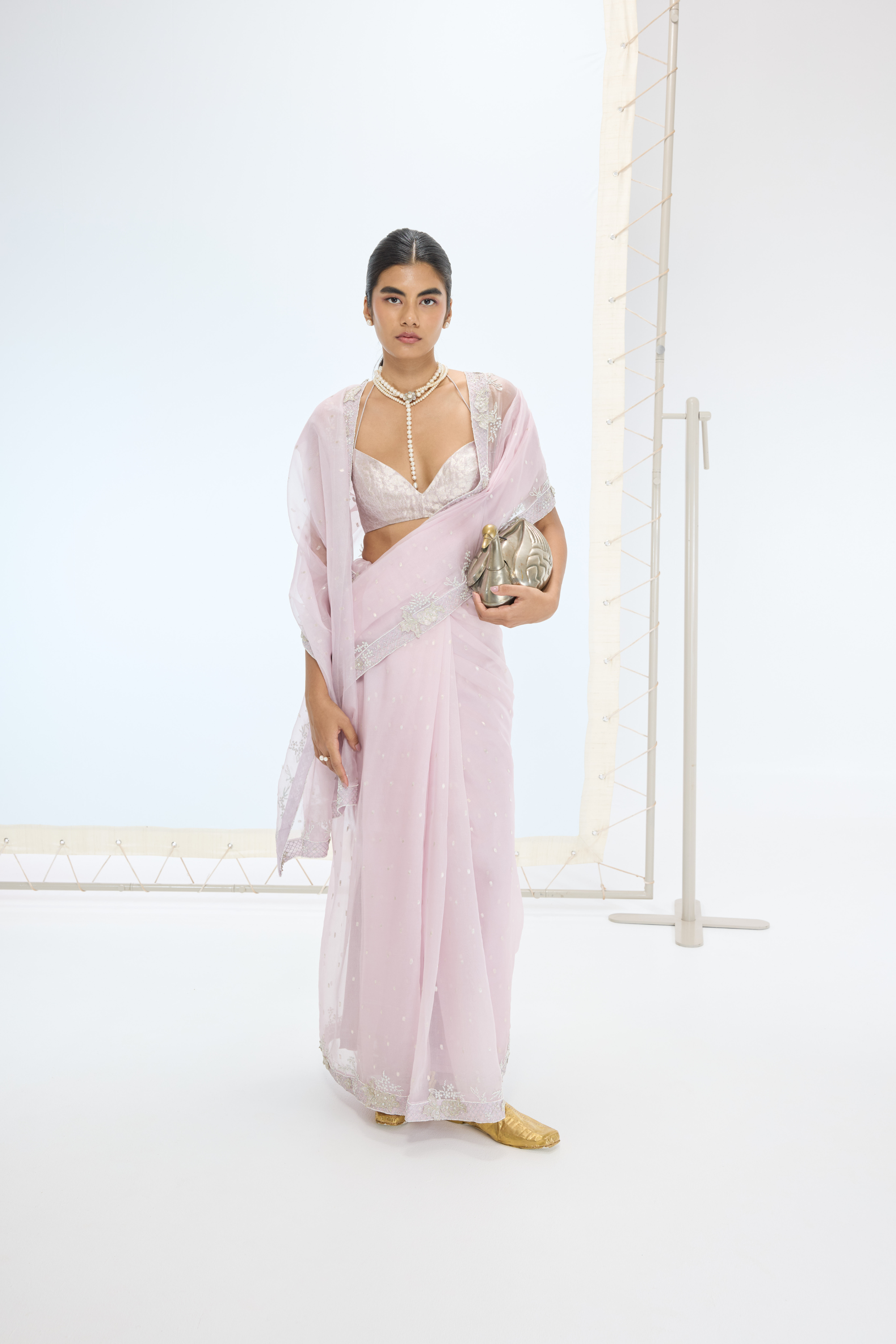 The Eva Saree In Mauve