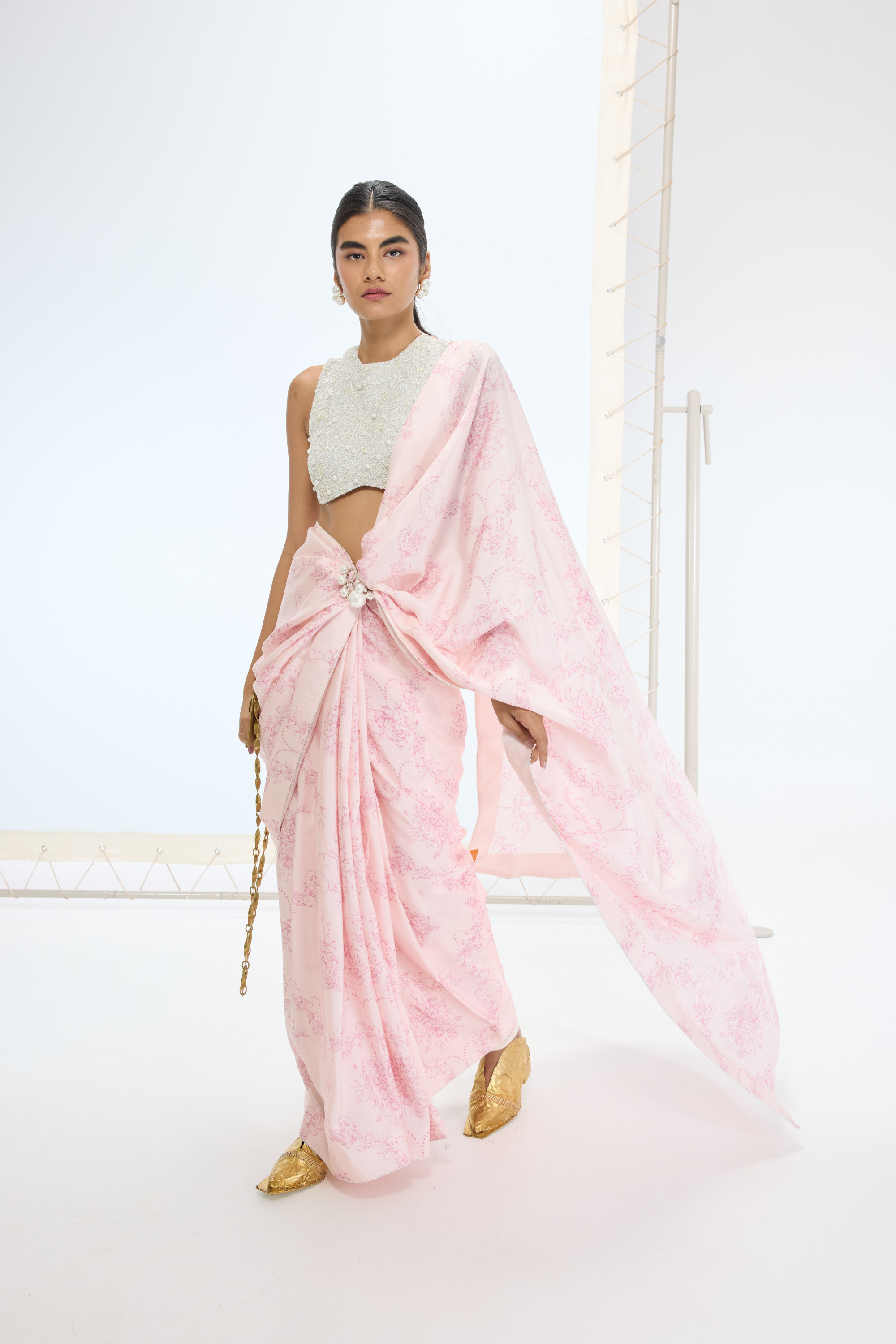 The Ruby Saree In Pink