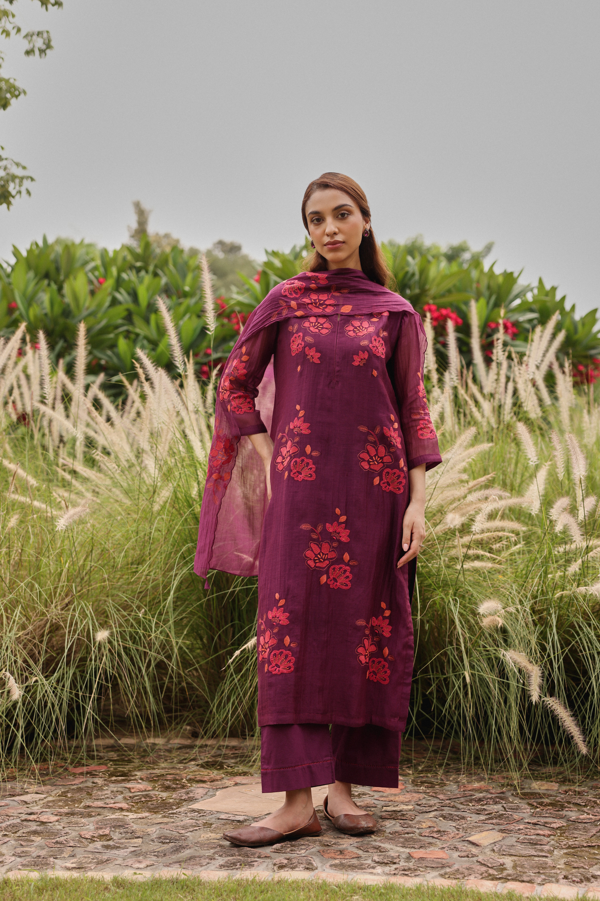 Amethyst Applique Kurta Set