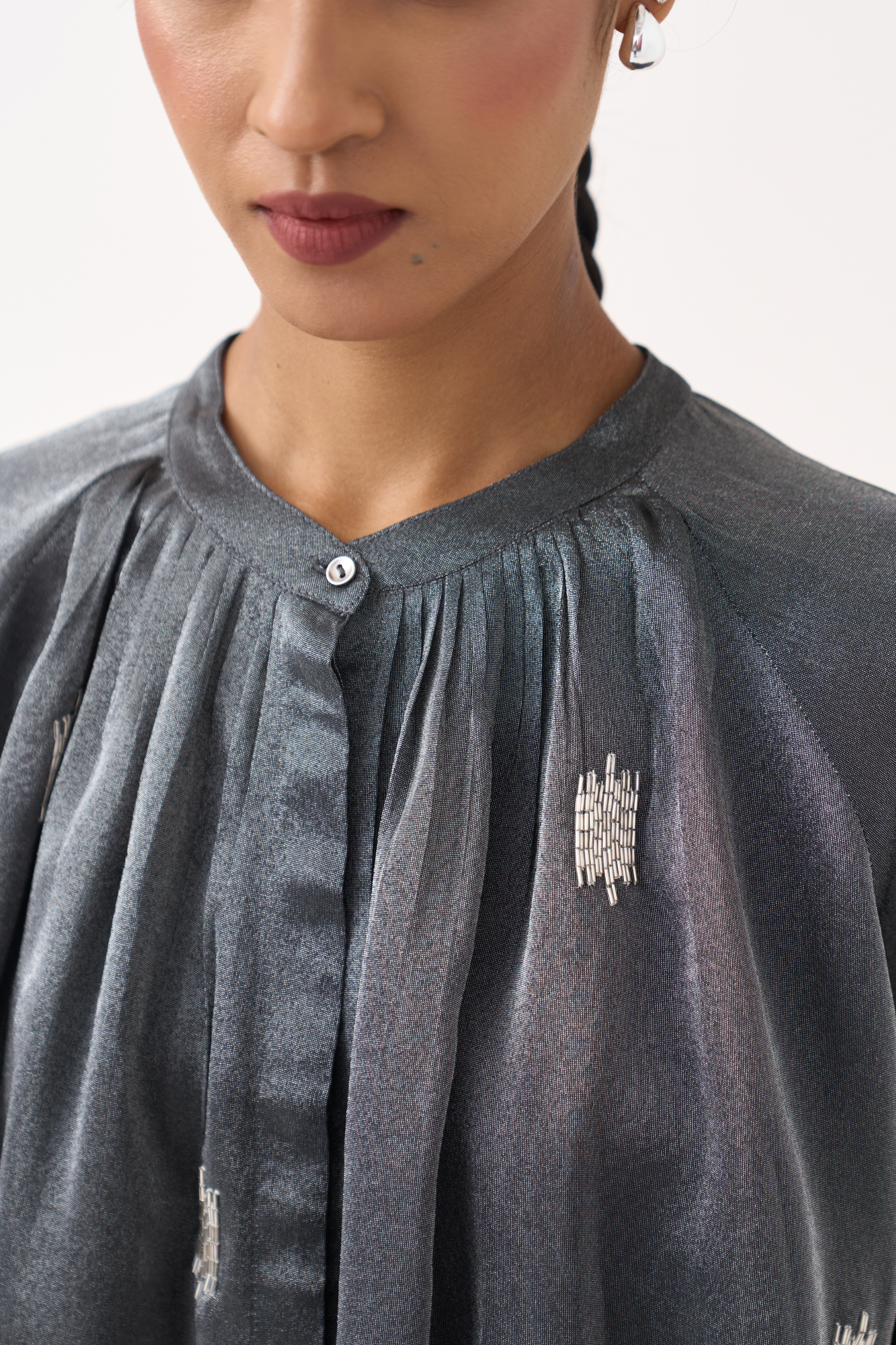 Hand Emb. Peasant Top Co-ord (set Of 2)