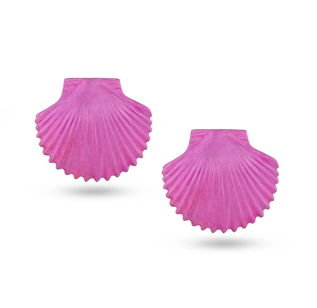 Valliyan Dark Pink Tops Shell Earring