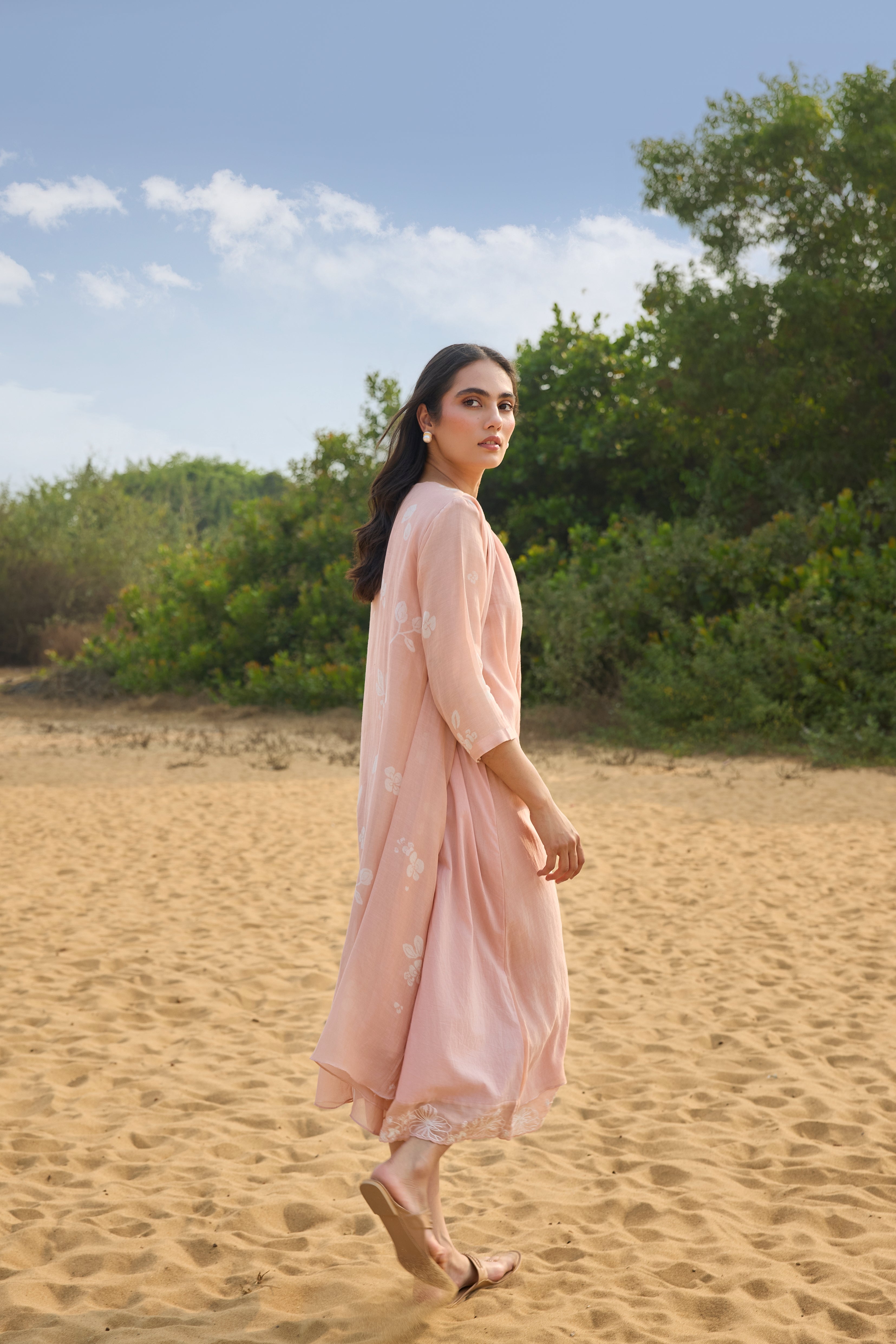 Blossom Pintuck Jacket Dress