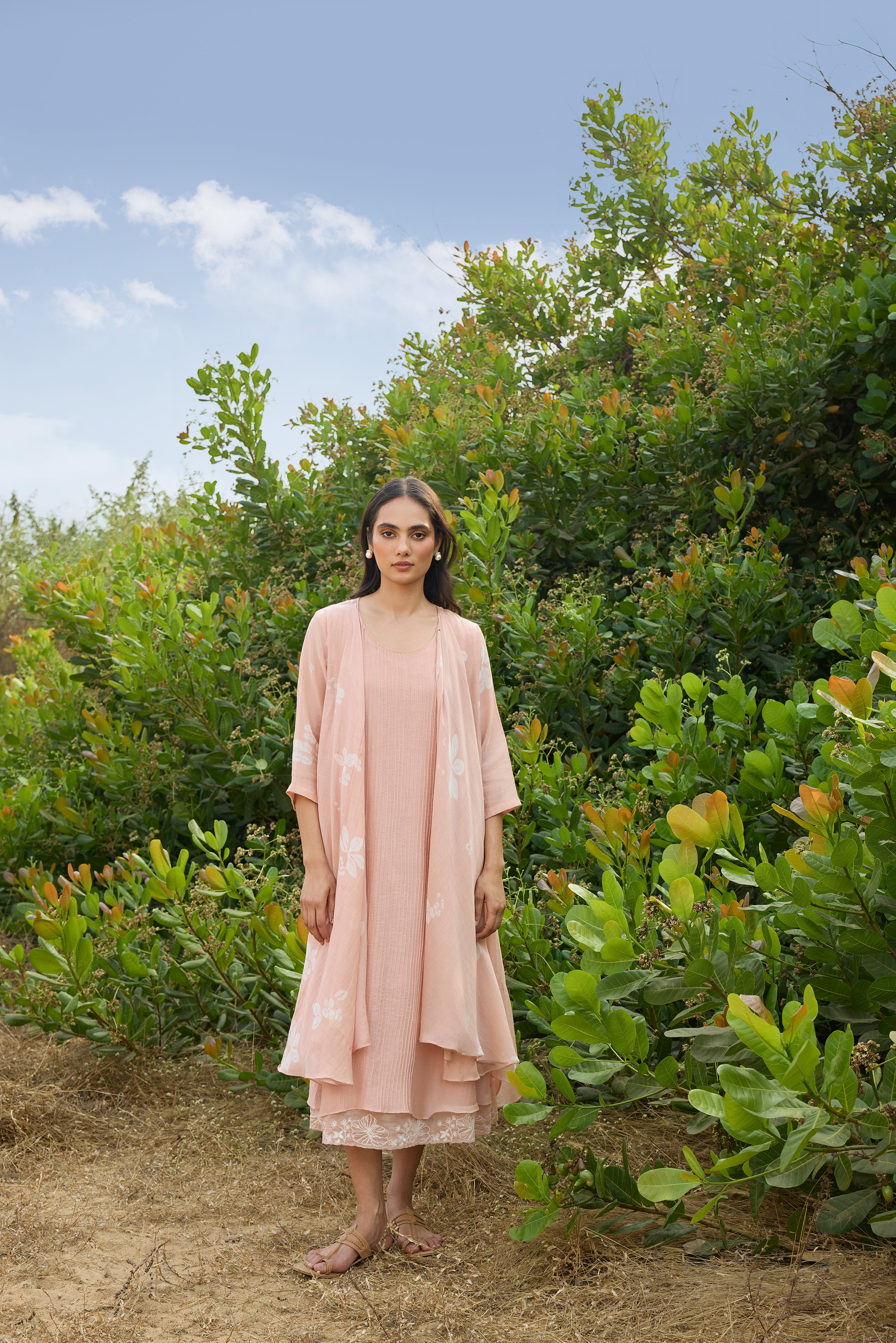 Blossom Pintuck Jacket Dress