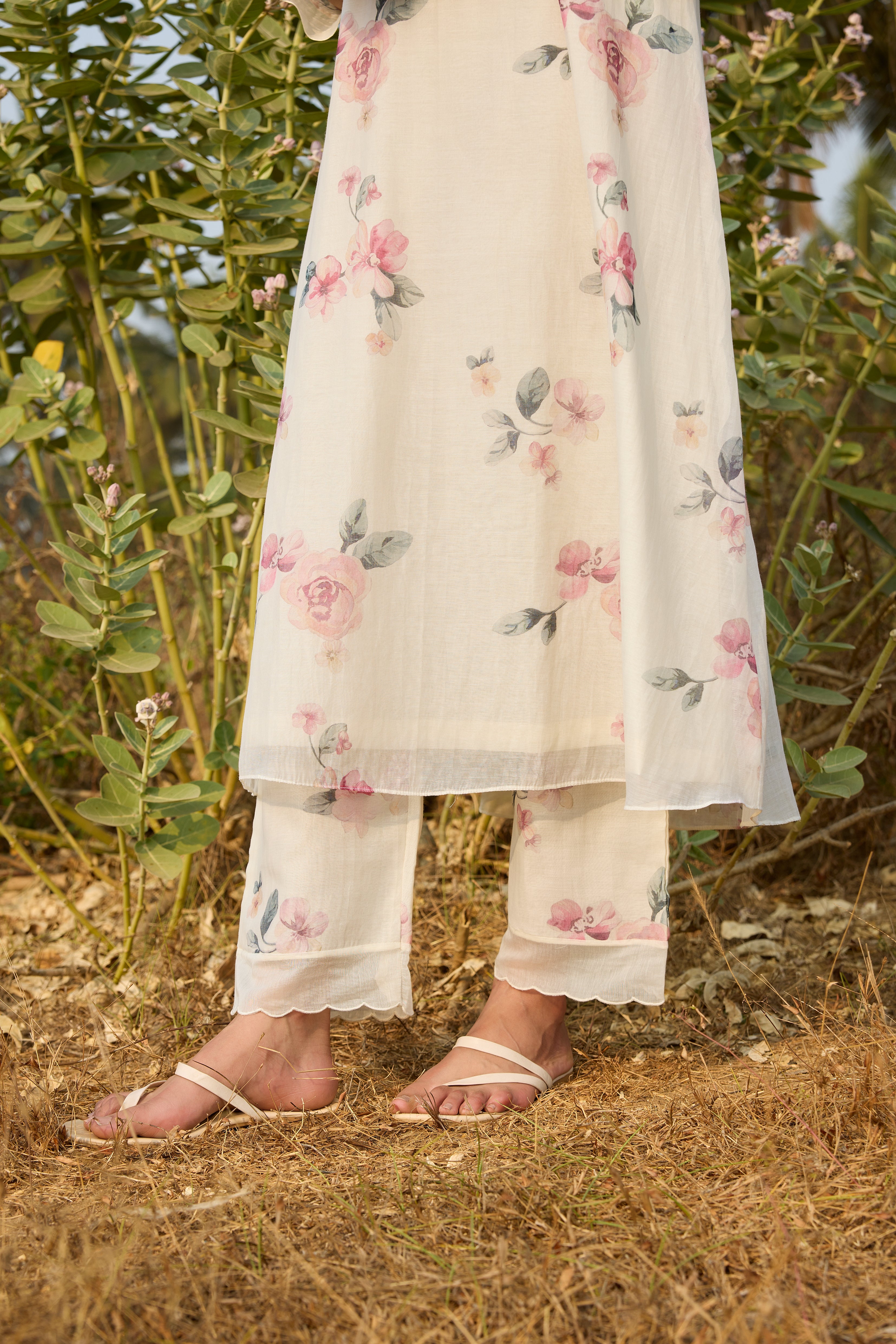Ivory Floral Co-ord Set