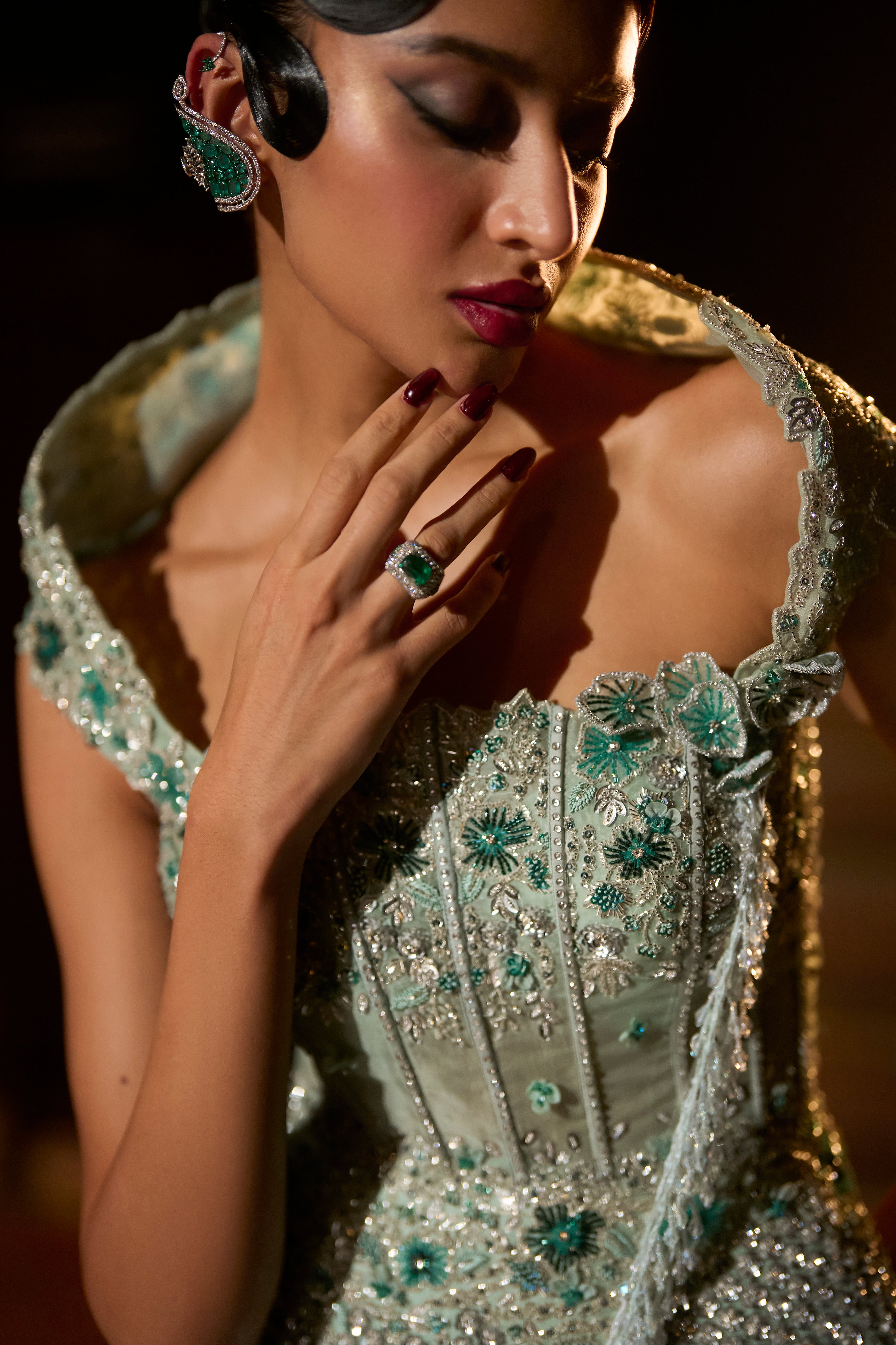 Jade Gimlet Lehenga Set