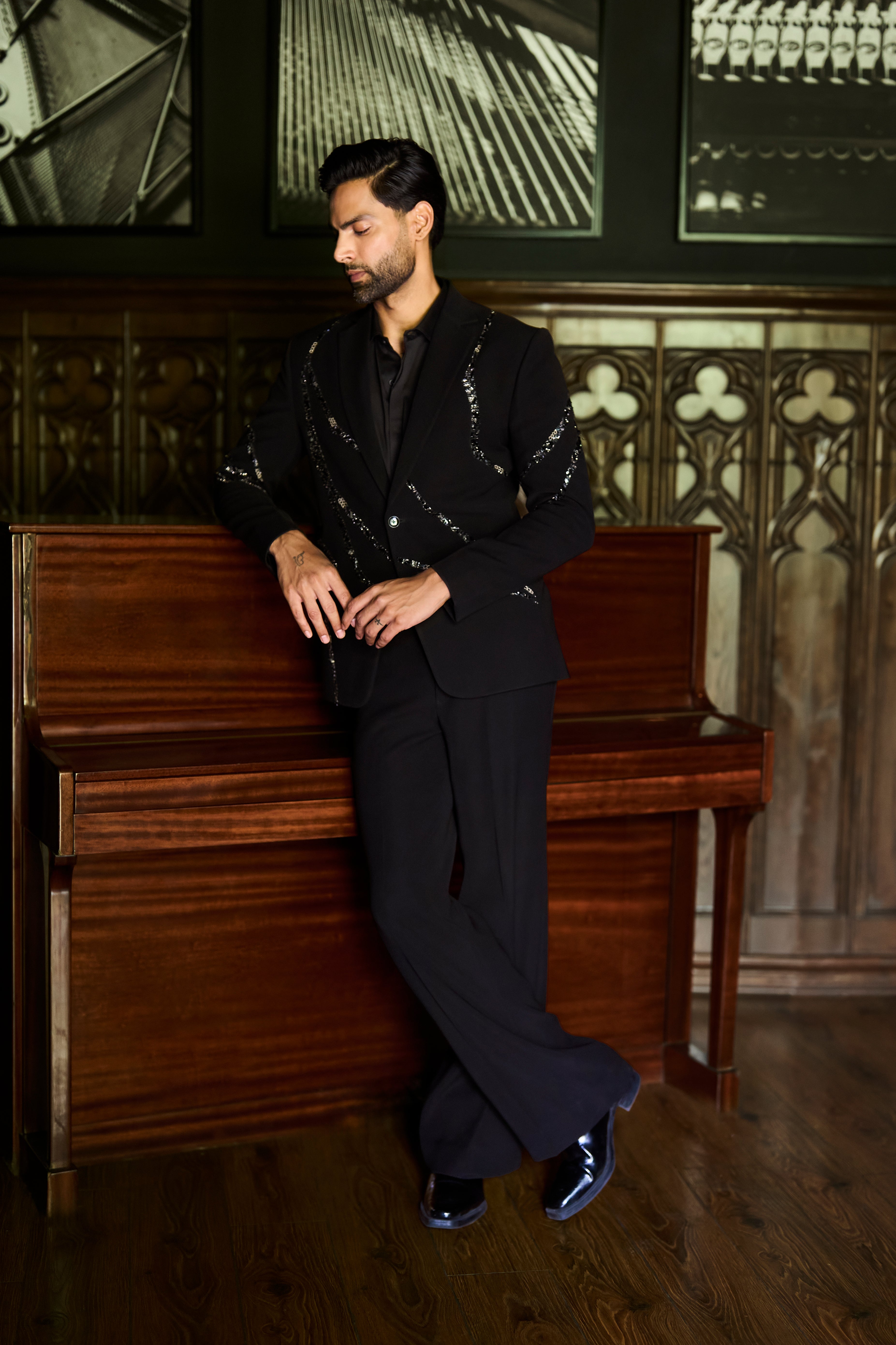 Black Majesty Blazer Set