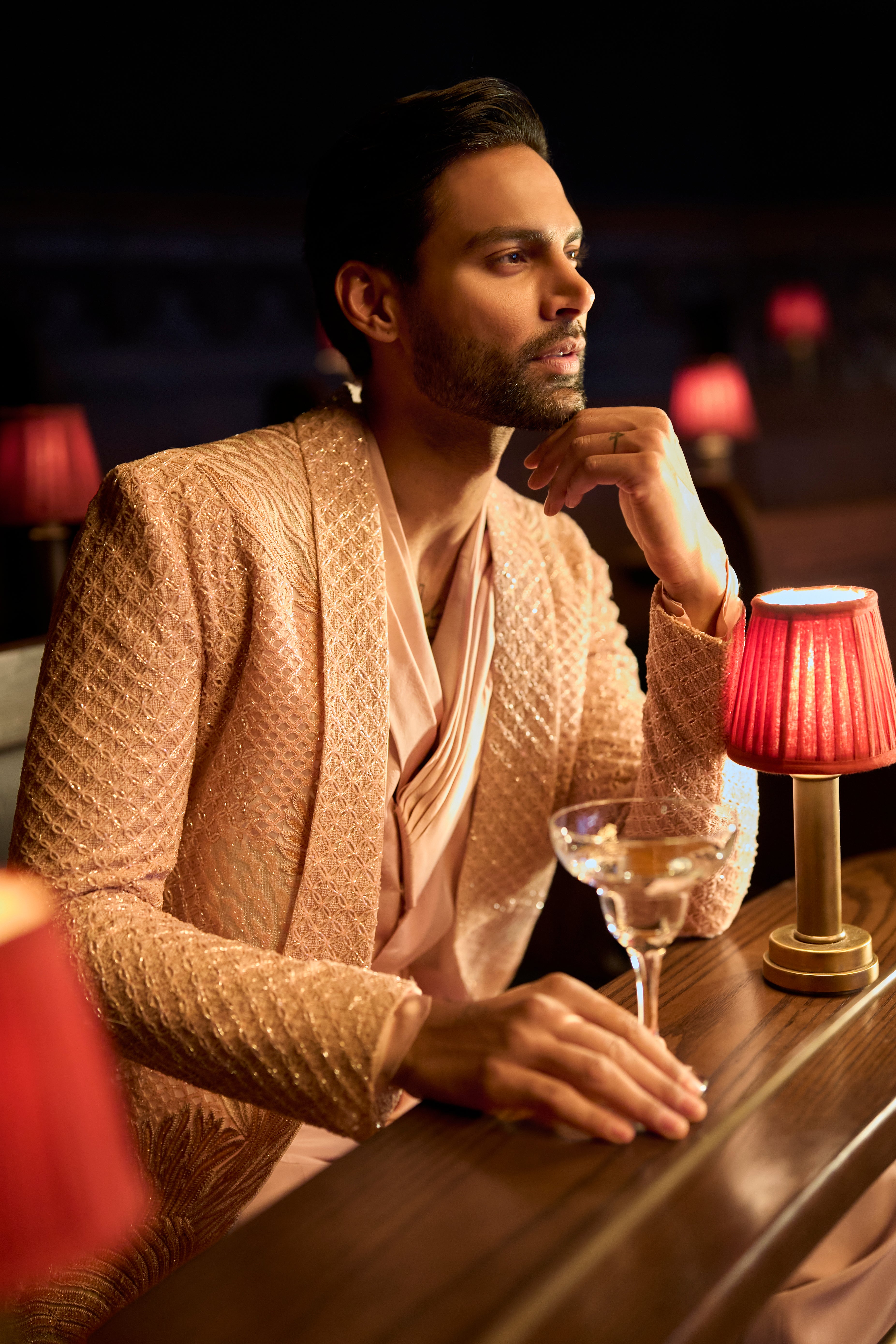 Rose Quartz Jacket Set