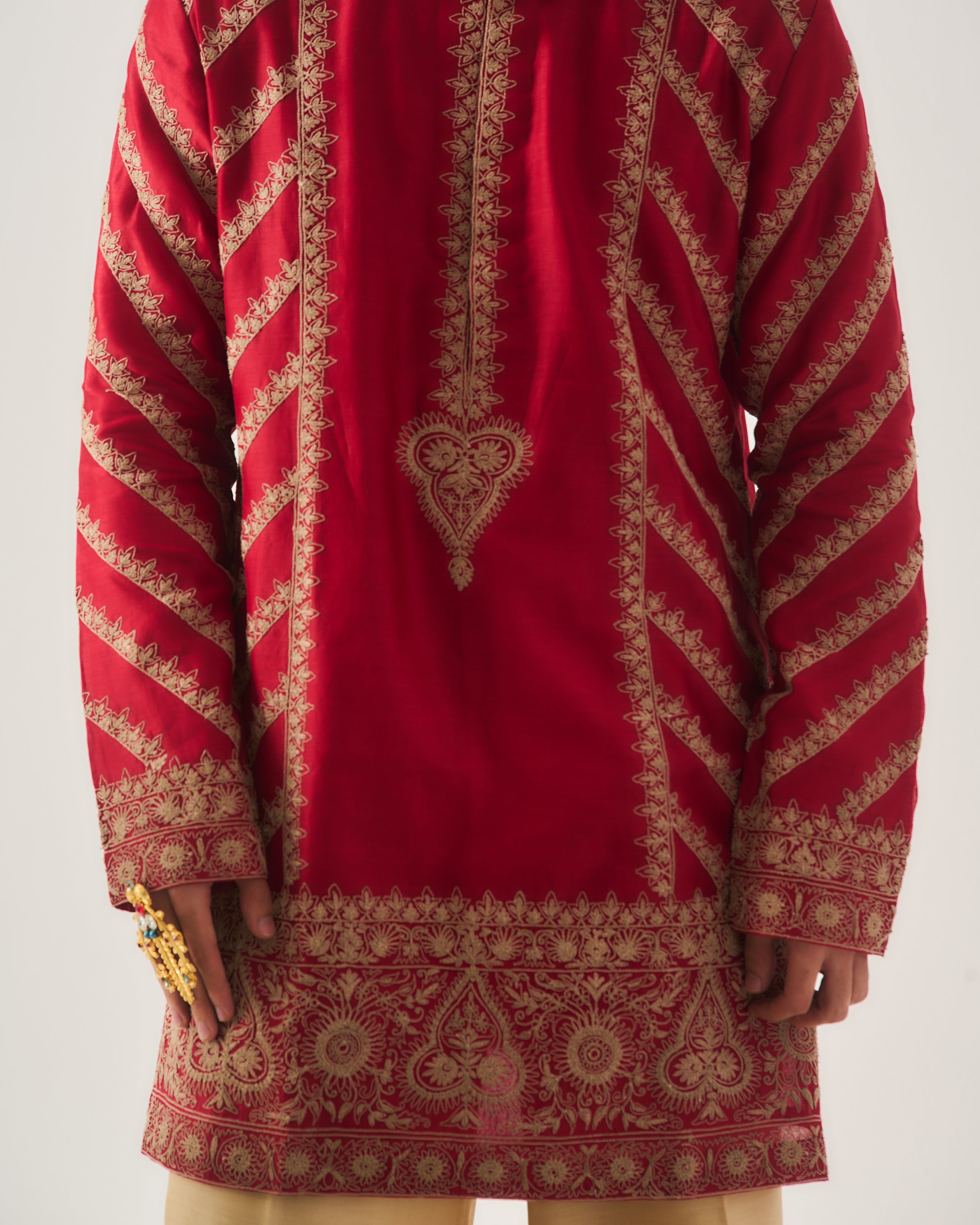 Paan Booti Kurta With Flare Pants