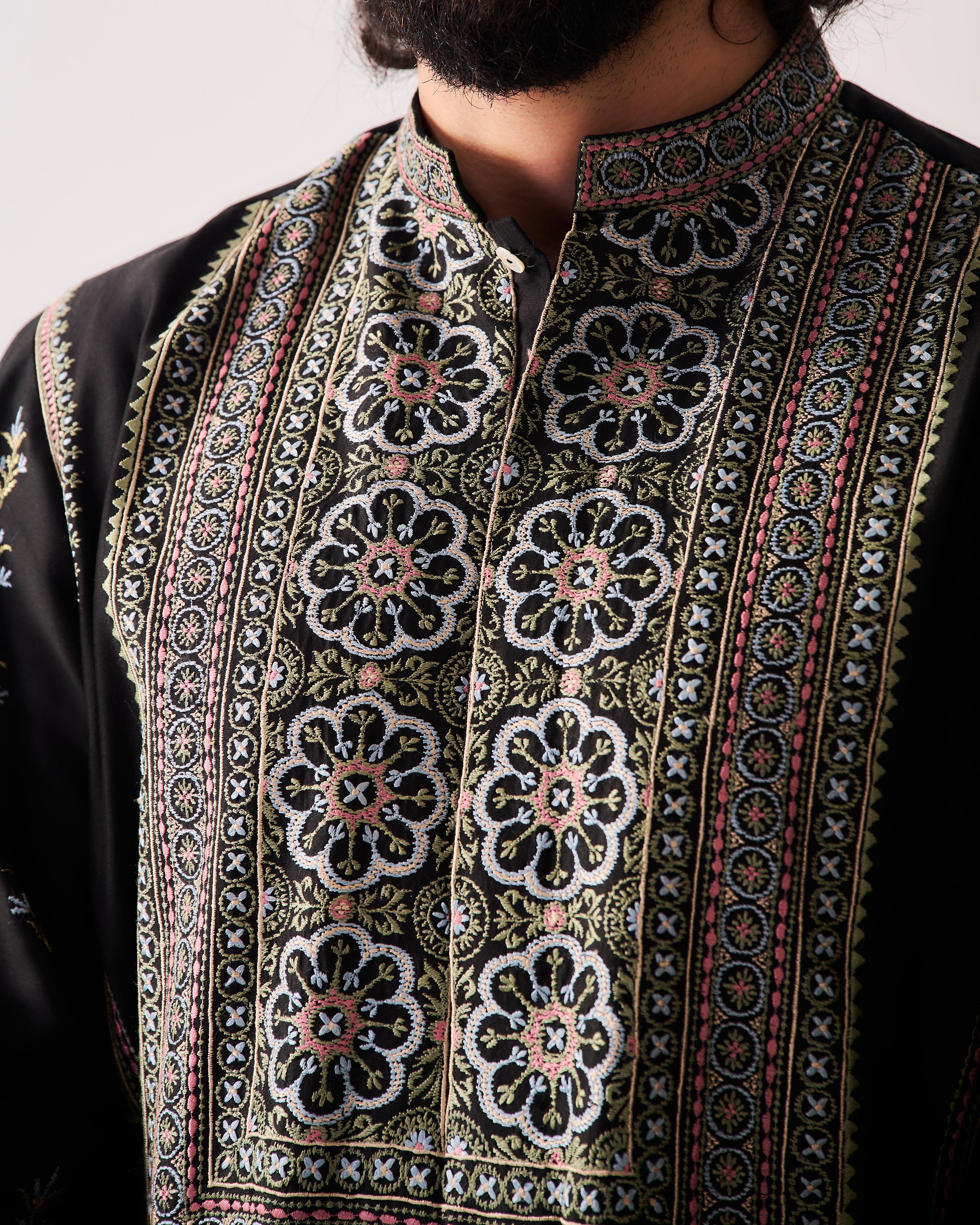 Garden Tapestry Phiran Kurta With Flare Pants