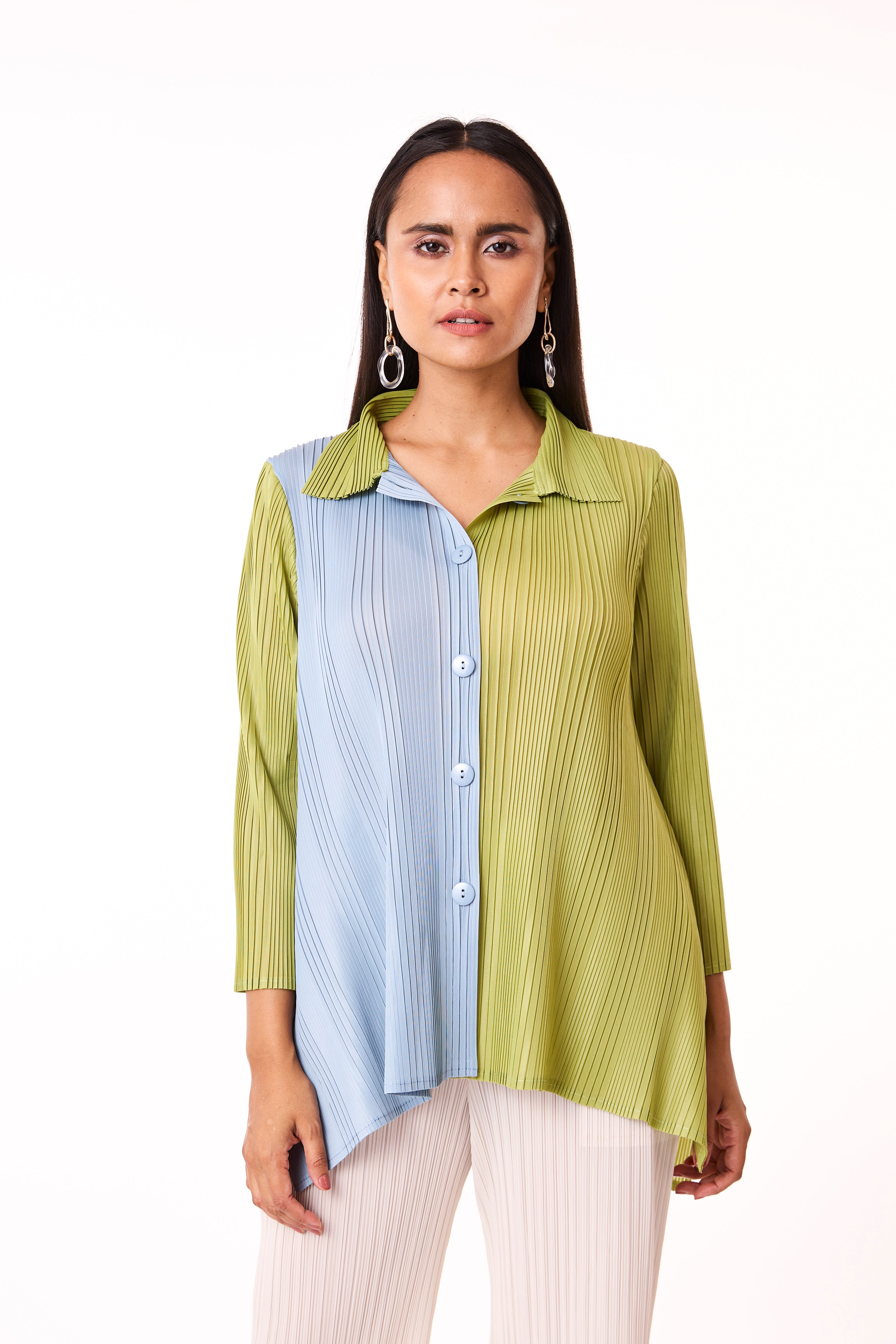 Wendy Dual Shirt - Pear Green