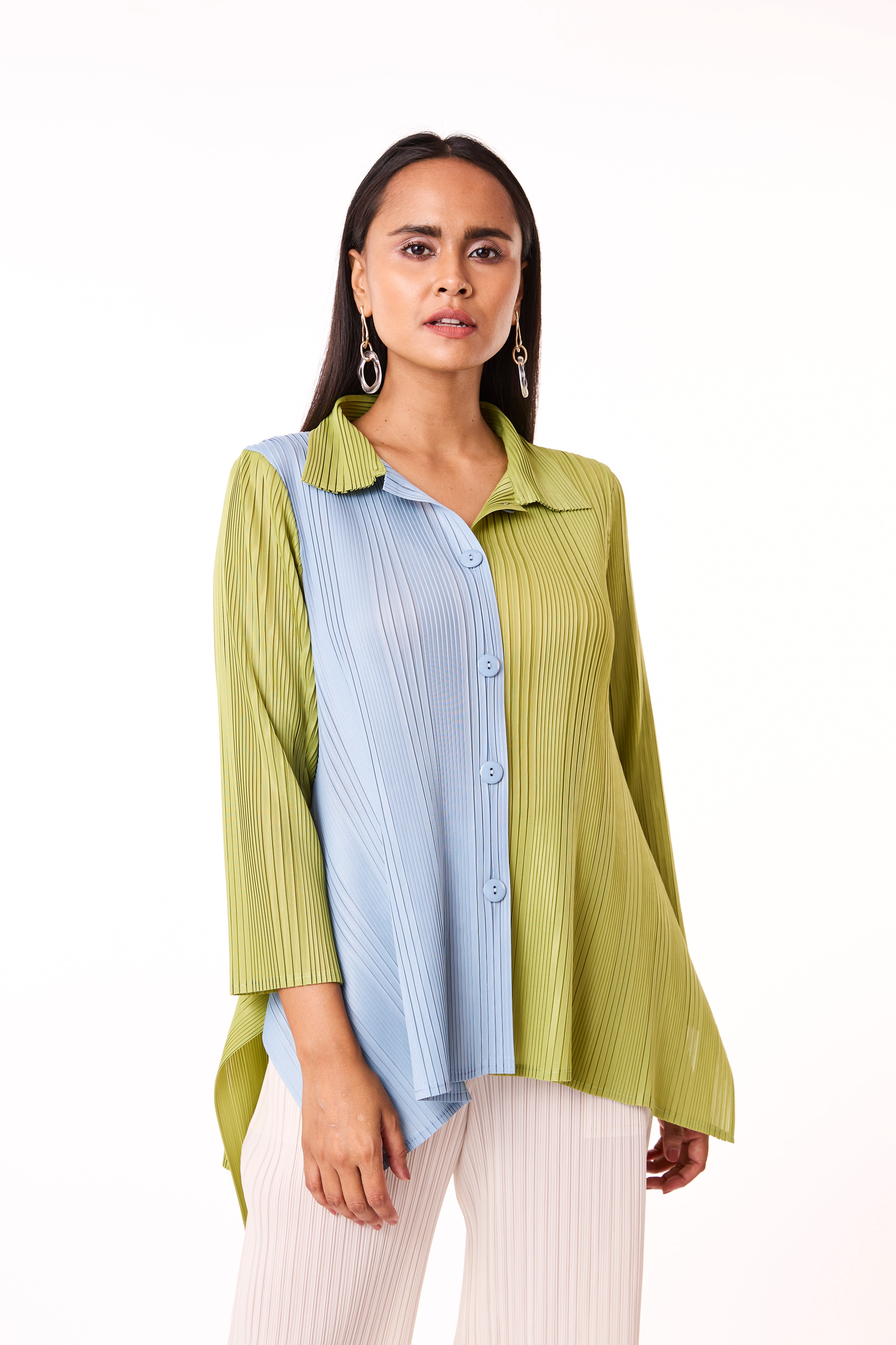 Wendy Dual Shirt - Pear Green