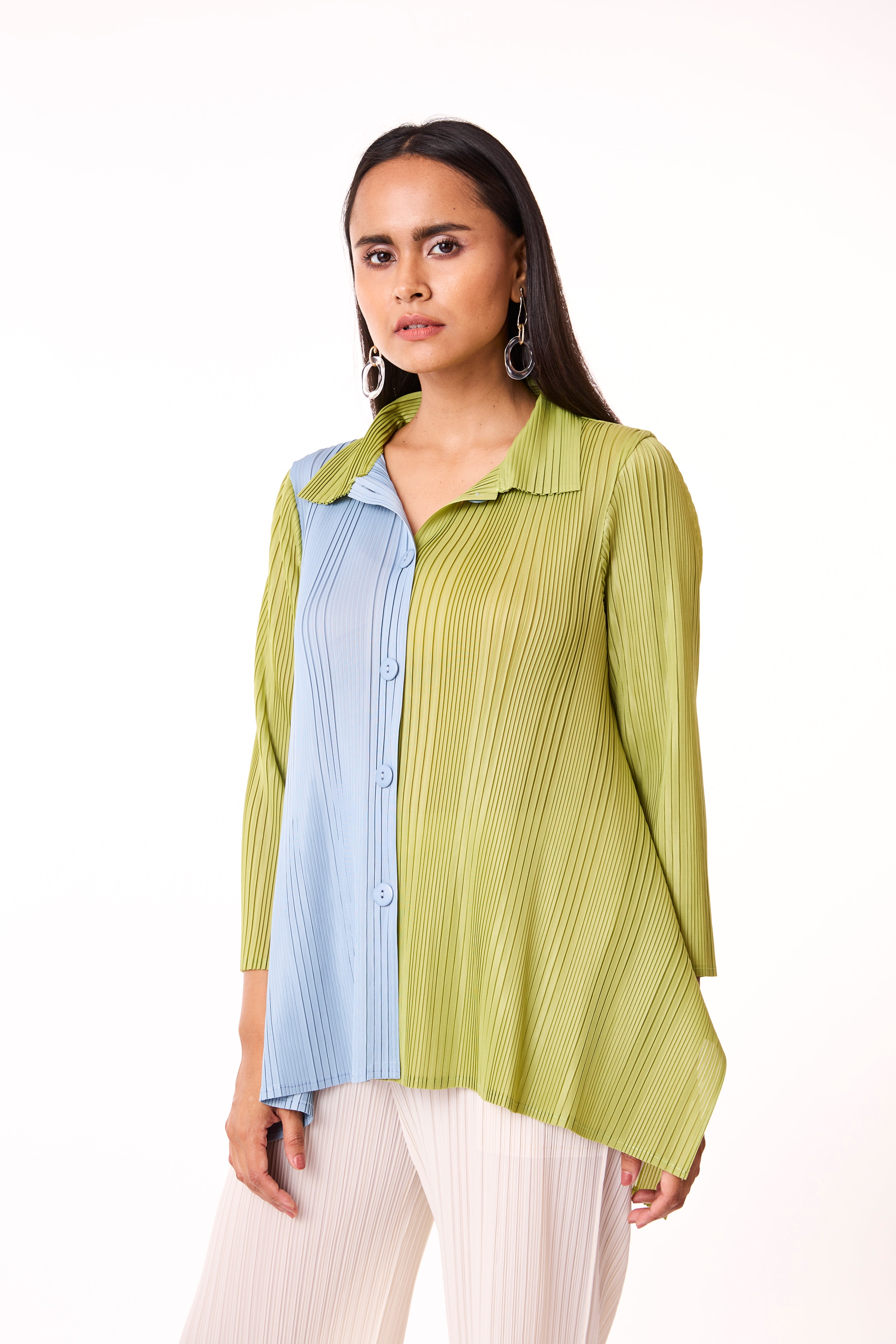 Wendy Dual Shirt - Pear Green