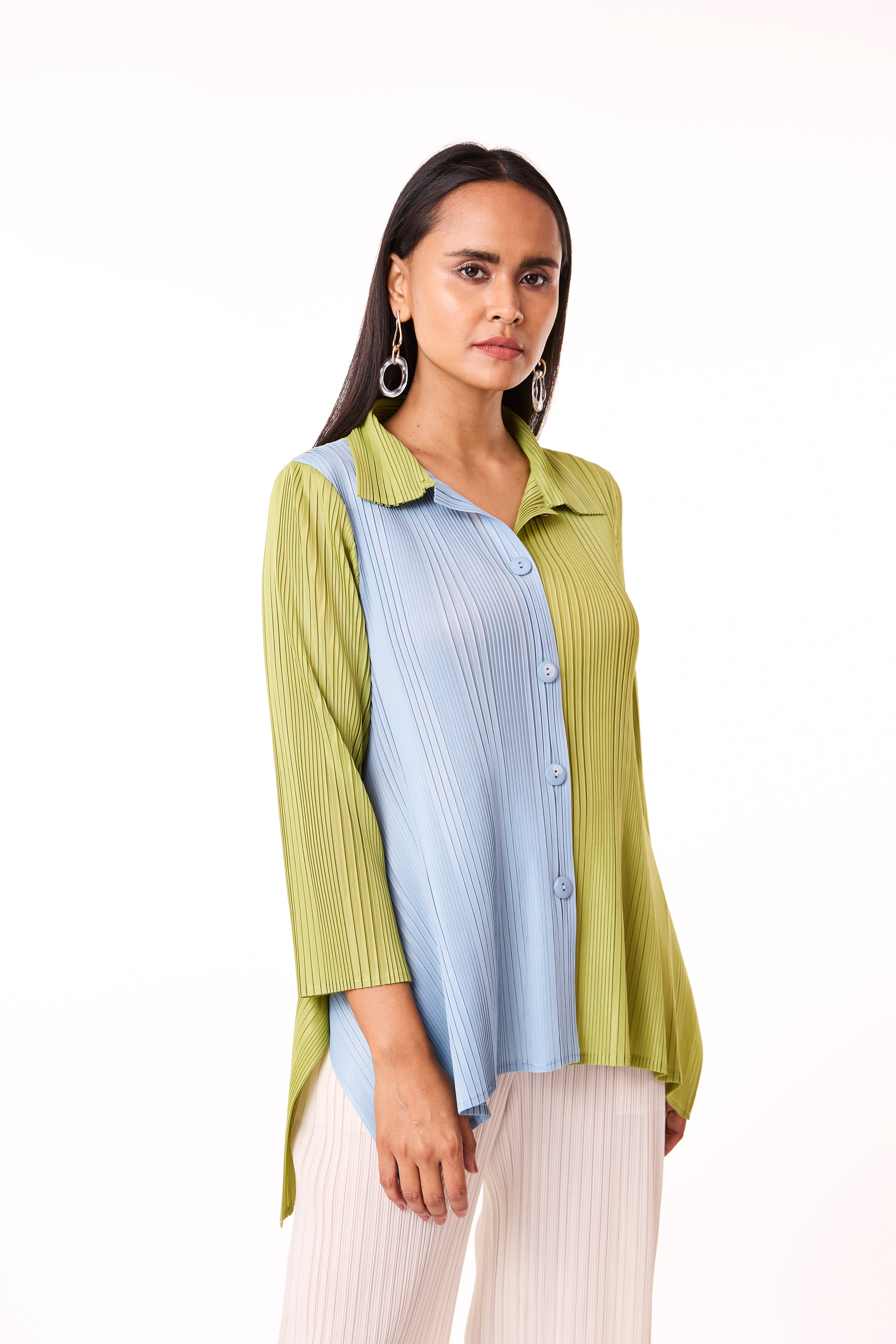 Wendy Dual Shirt - Pear Green