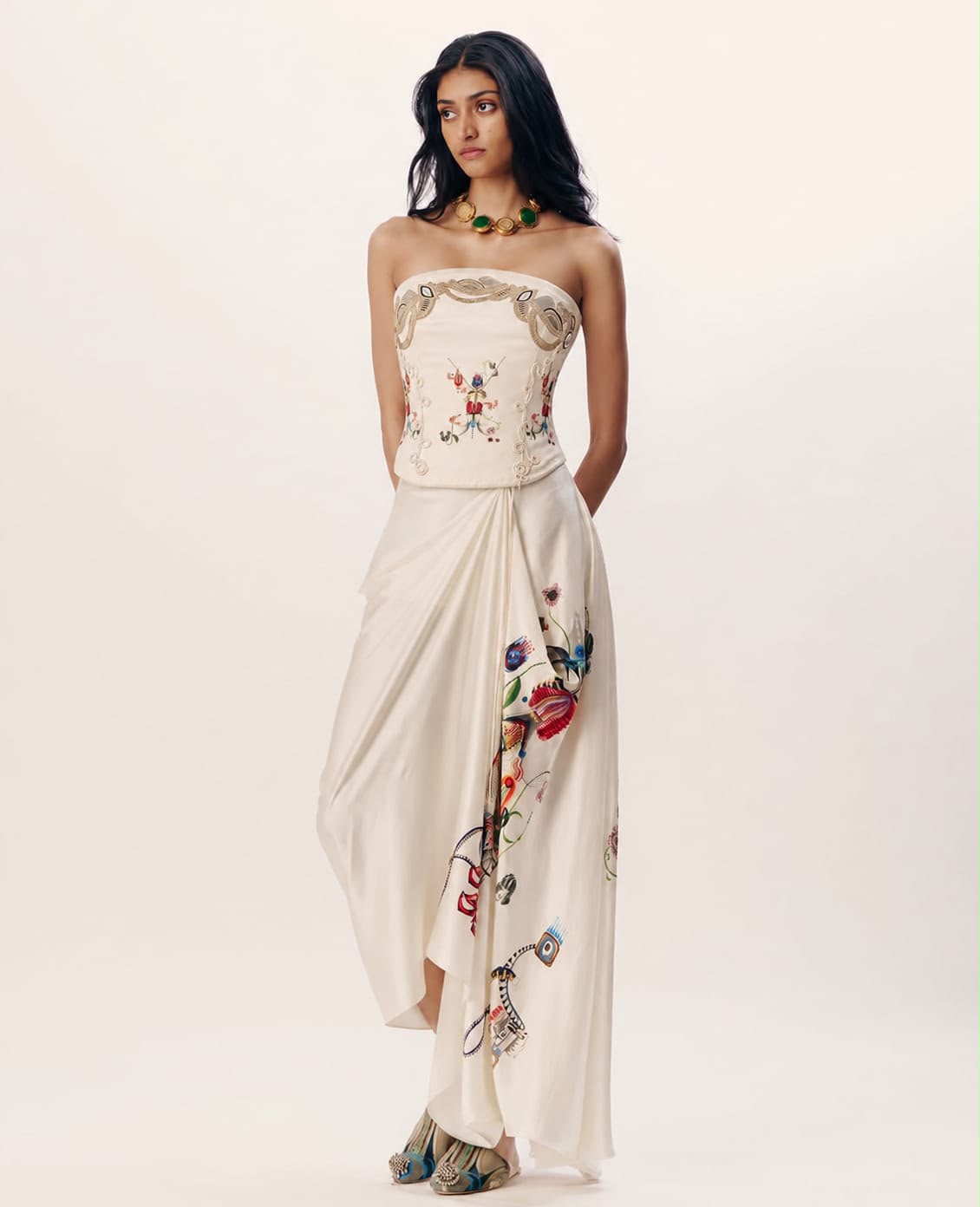 Structured Corset With Skirt