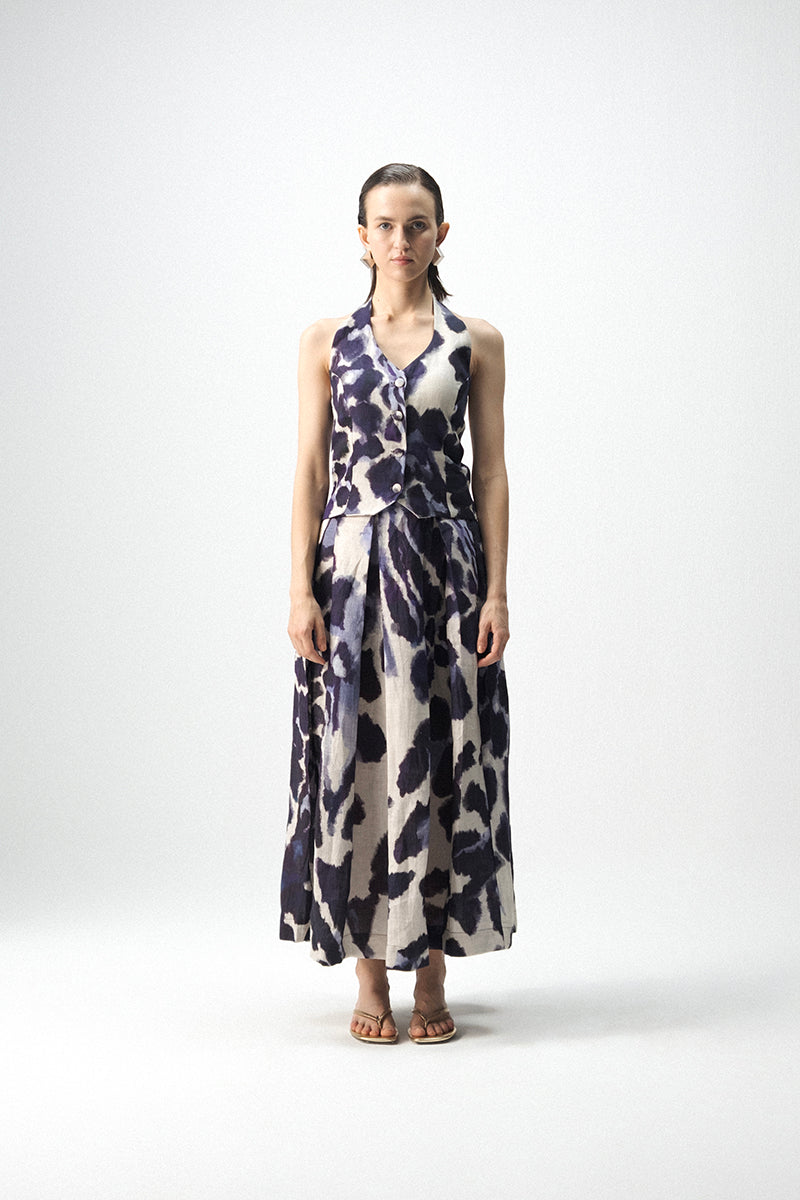 Samburu Halterneck Waitcoat & Skirt Set