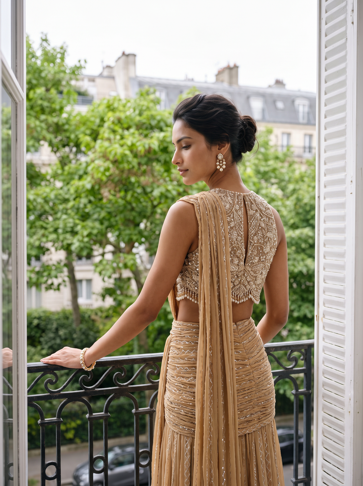 Aurelia - A Sequins Embroidered Sari