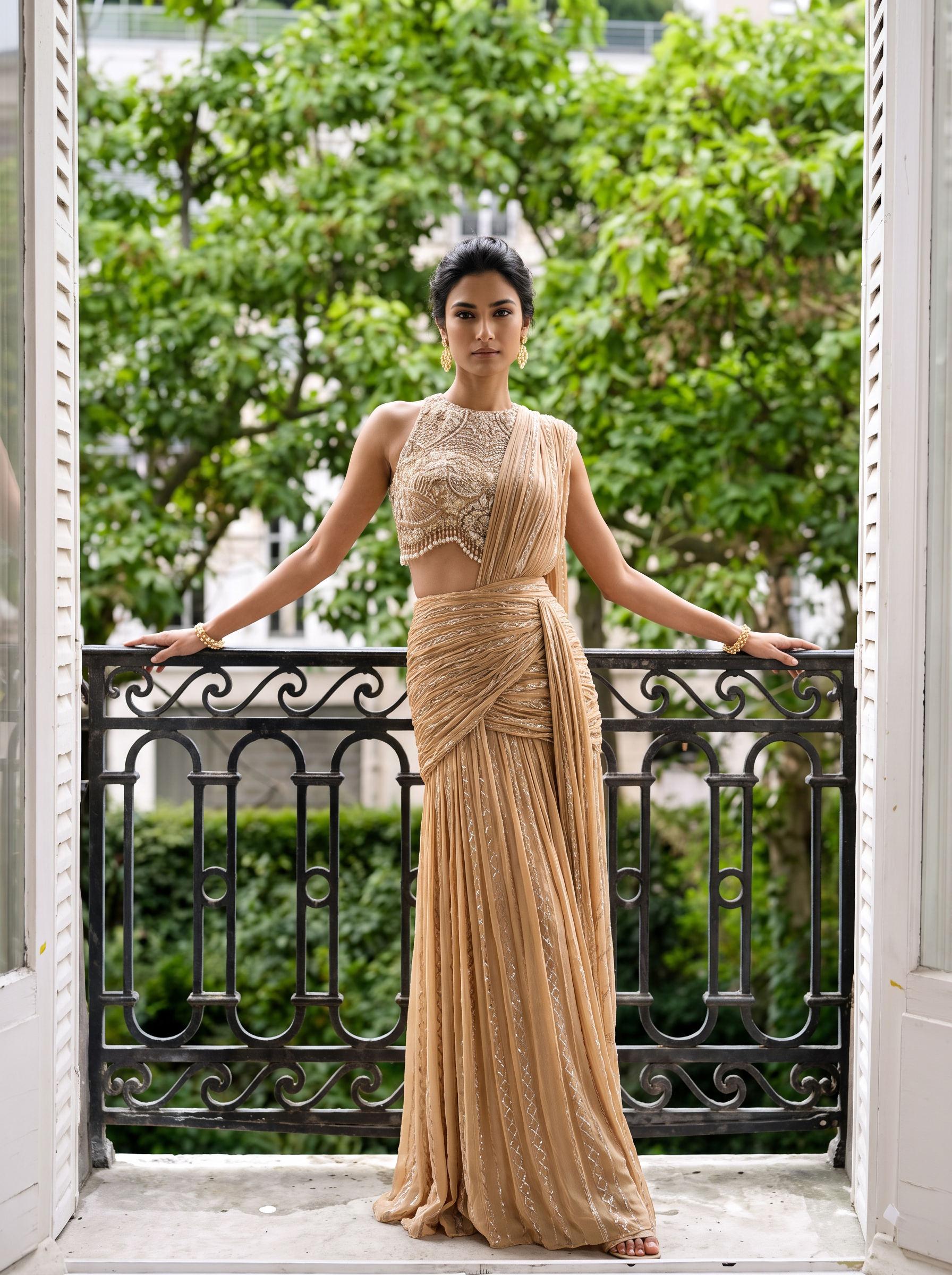 Aurelia - A Sequins Embroidered Sari