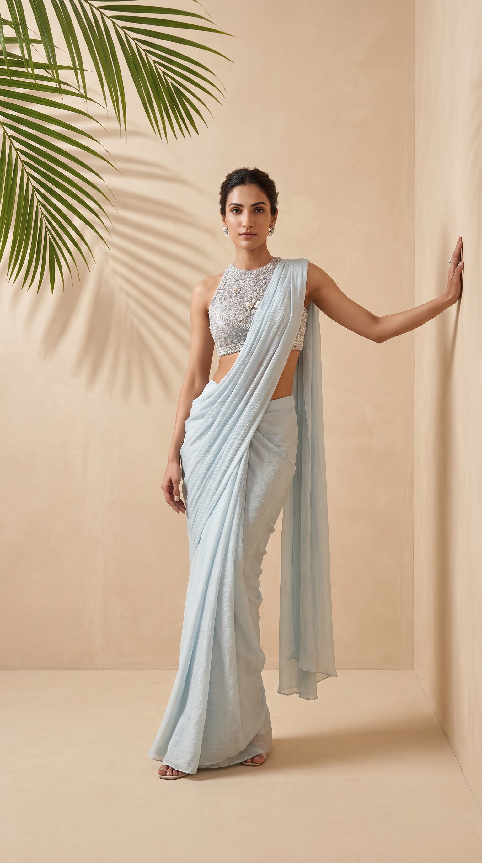 Seren -  A Pre-draped Sari In 100% Silk
