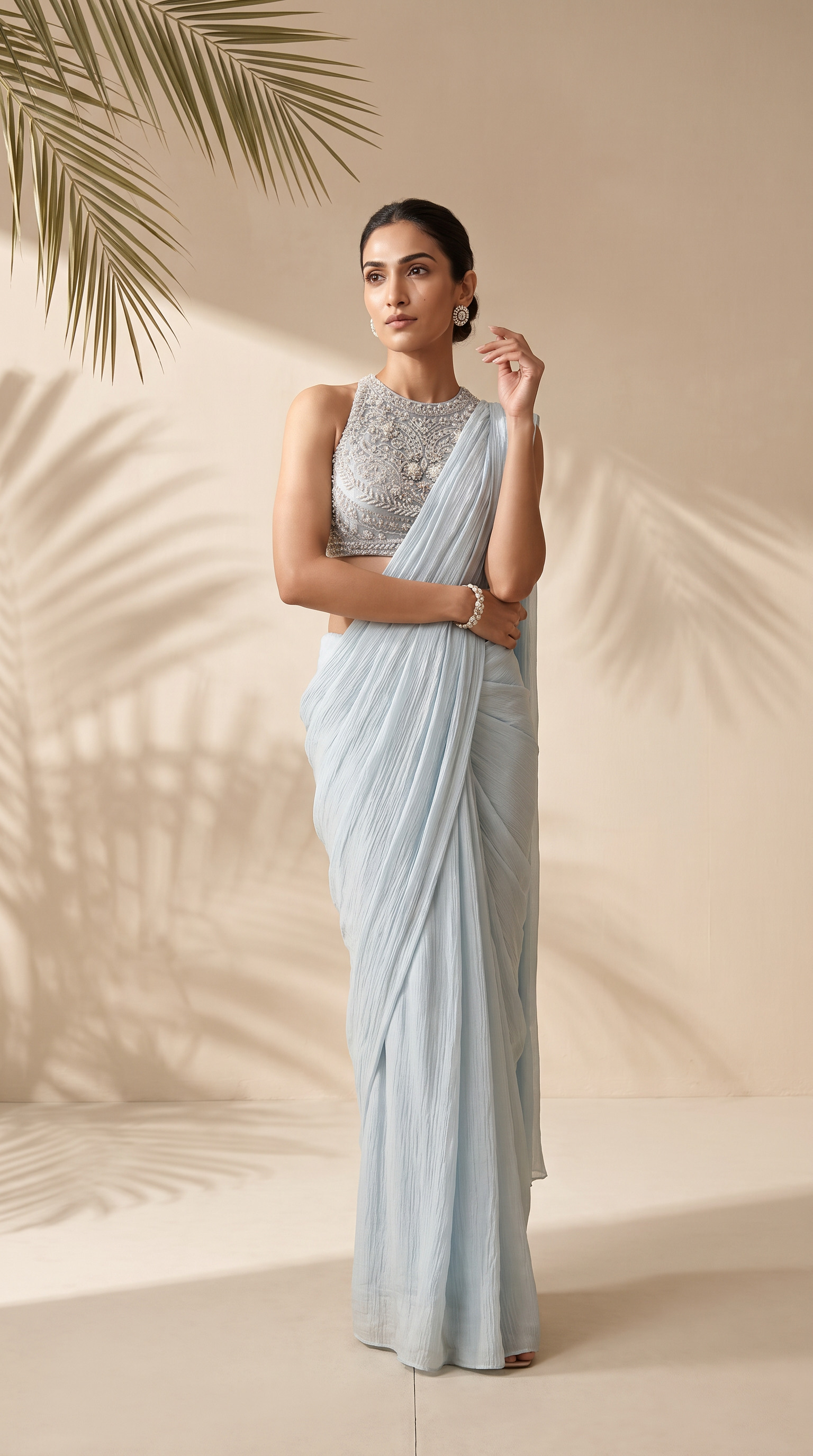 Seren -  A Pre-draped Sari In 100% Silk
