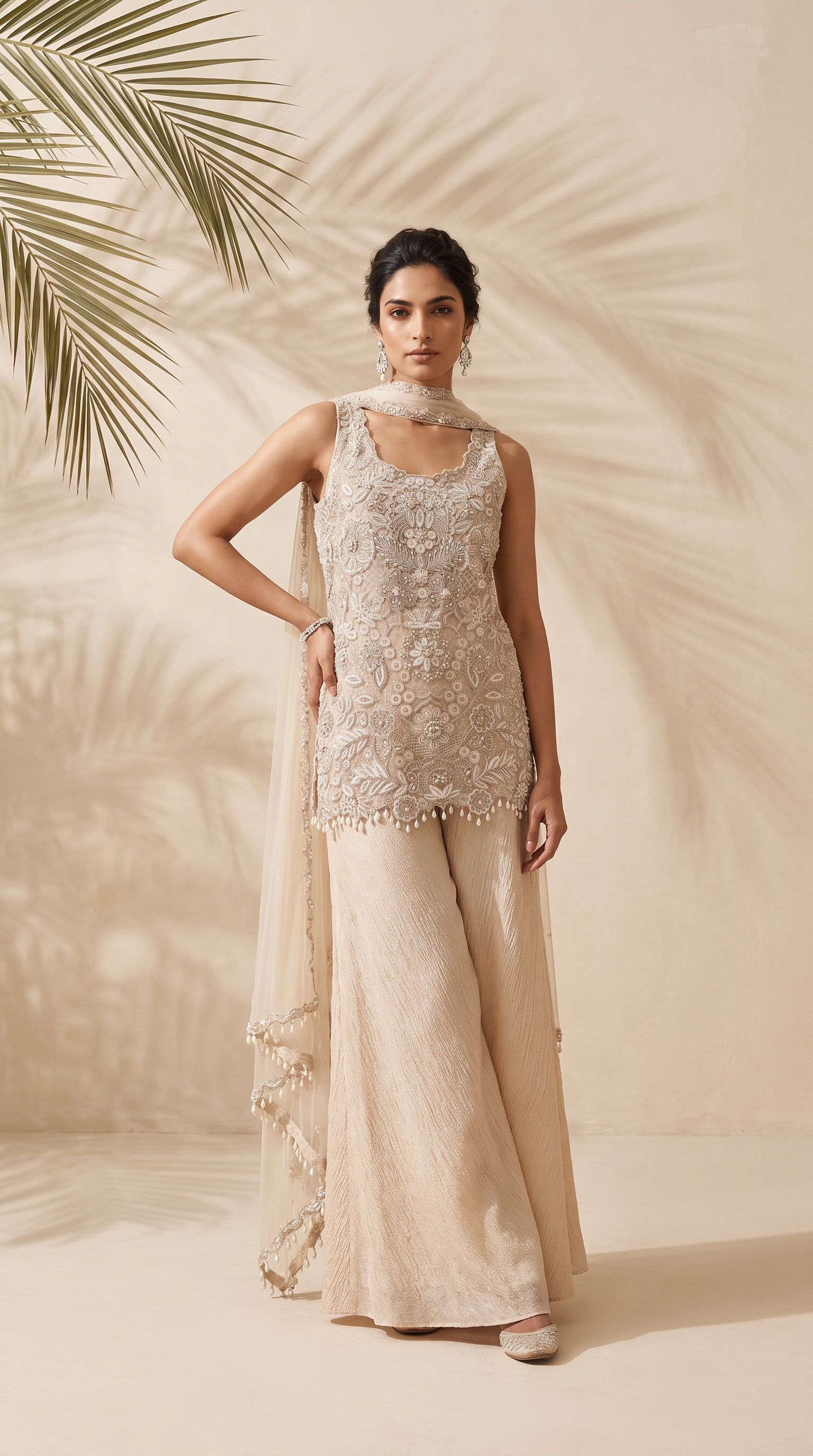 Platina -  Hand Embroidered Kurta Set