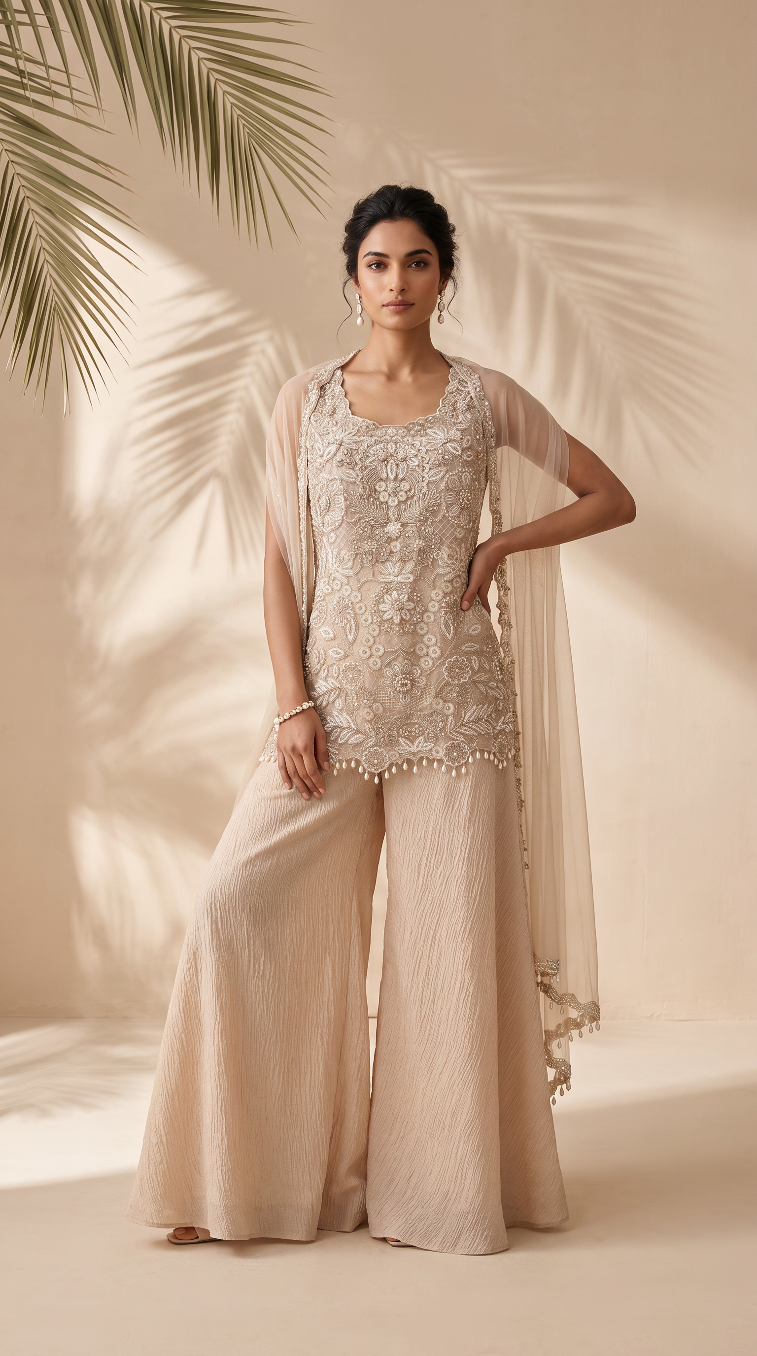 Platina -  Hand Embroidered Kurta Set