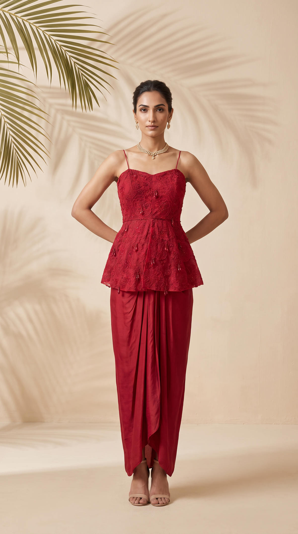 Valentina - A Applique Embroidered Peplum