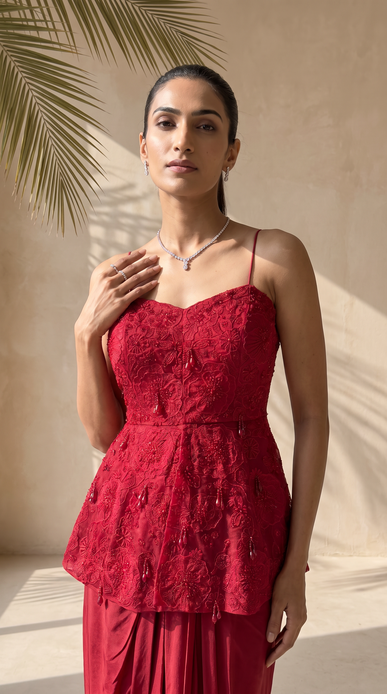 Valentina - A Applique Embroidered Peplum