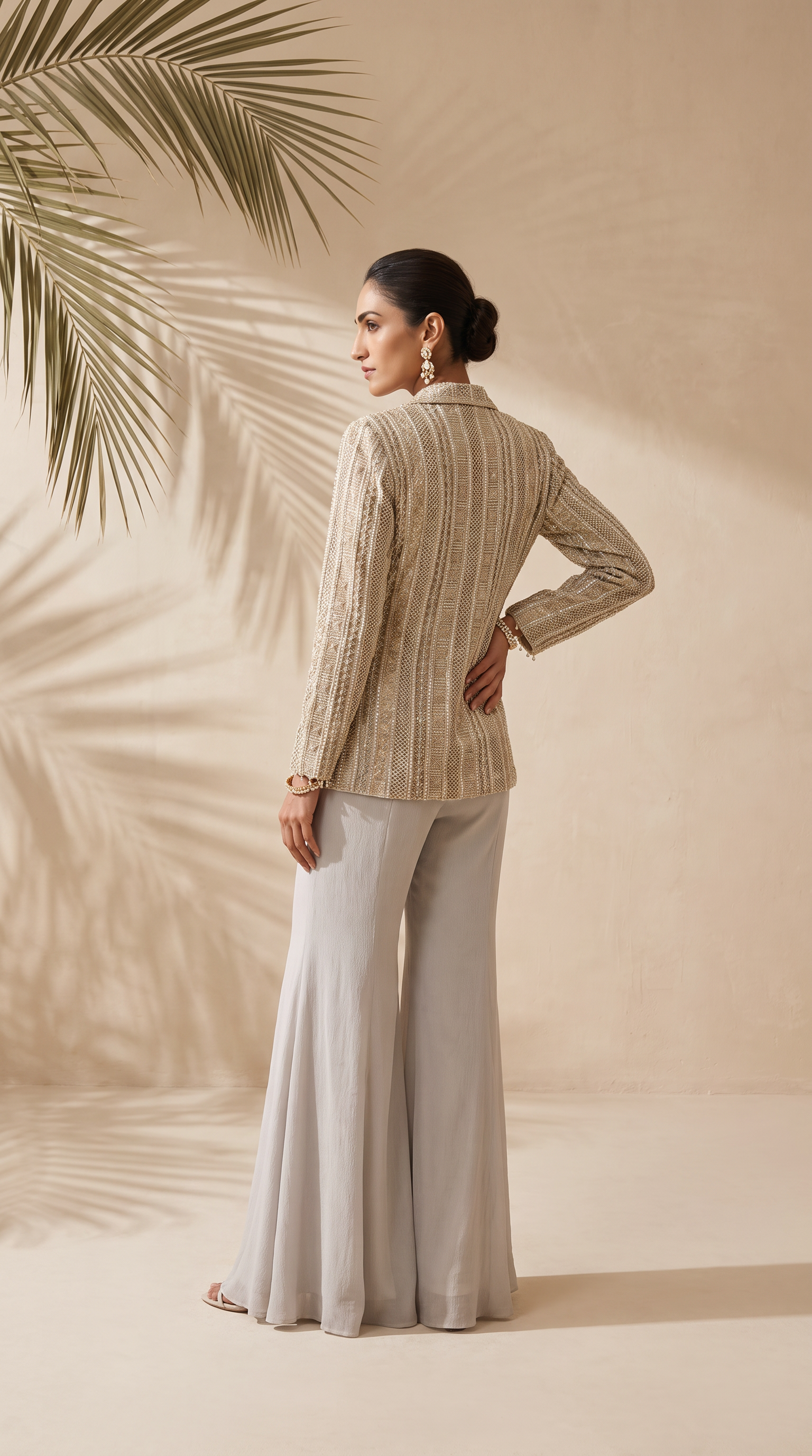 Devon - Hand Embroidered Jacket Set