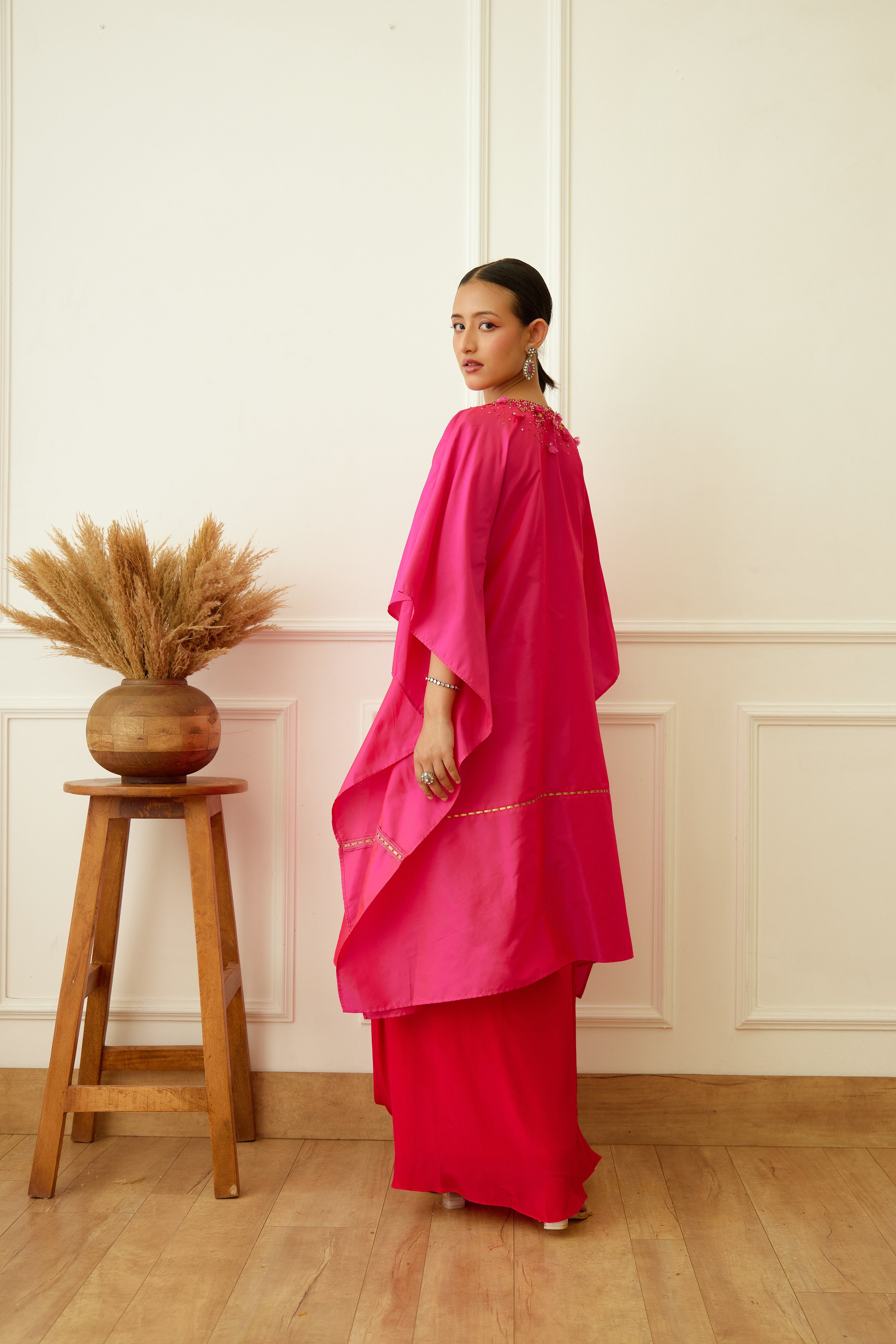 Rani Pink Embroidered Skirt Set