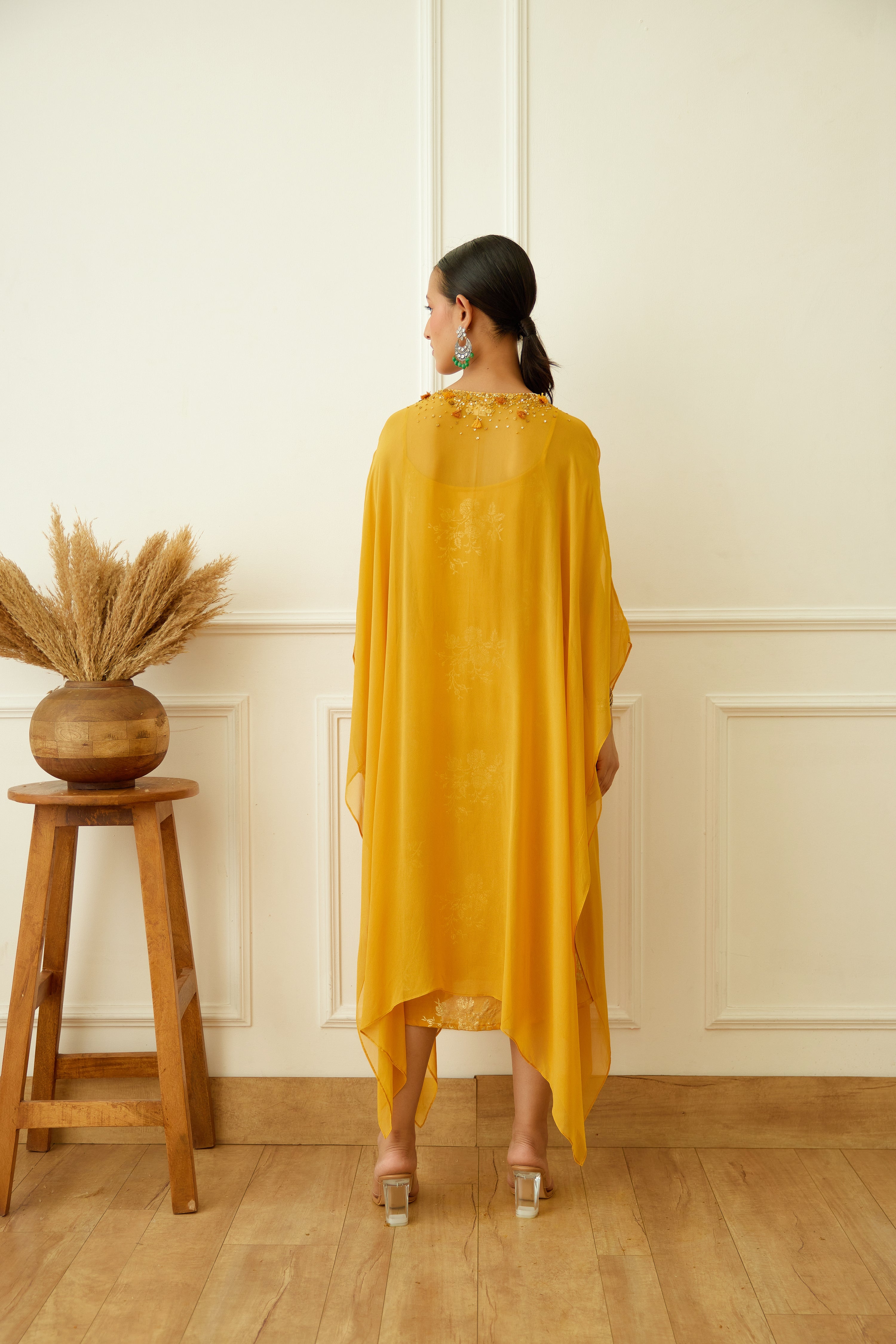 Ochre Kaftan Set