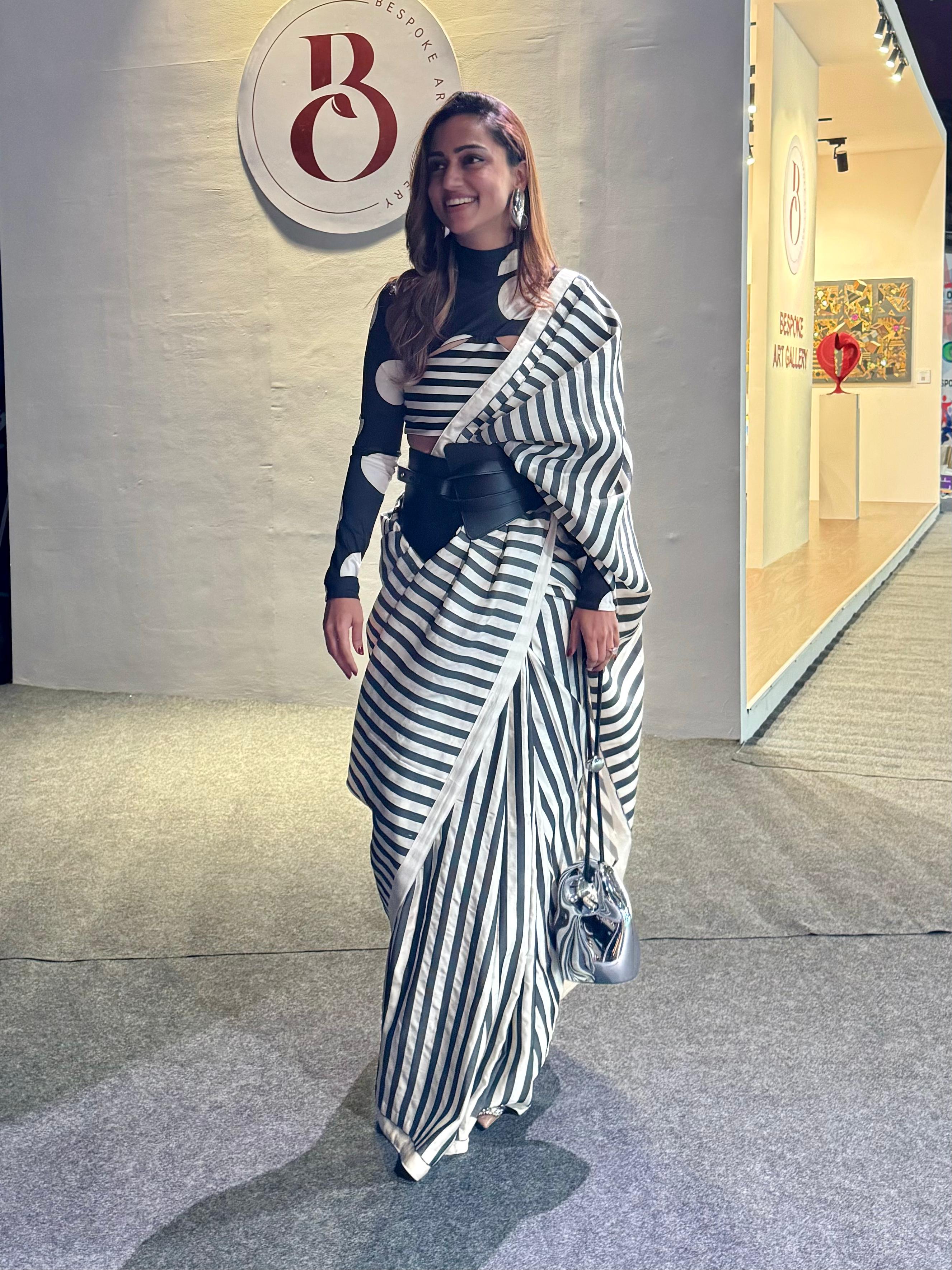 Open Border Black Nautical Stripe