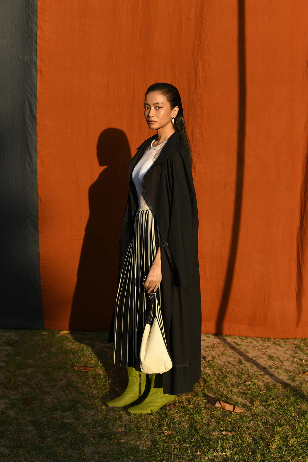 Oversized Trench Coat With Convertible Lengths