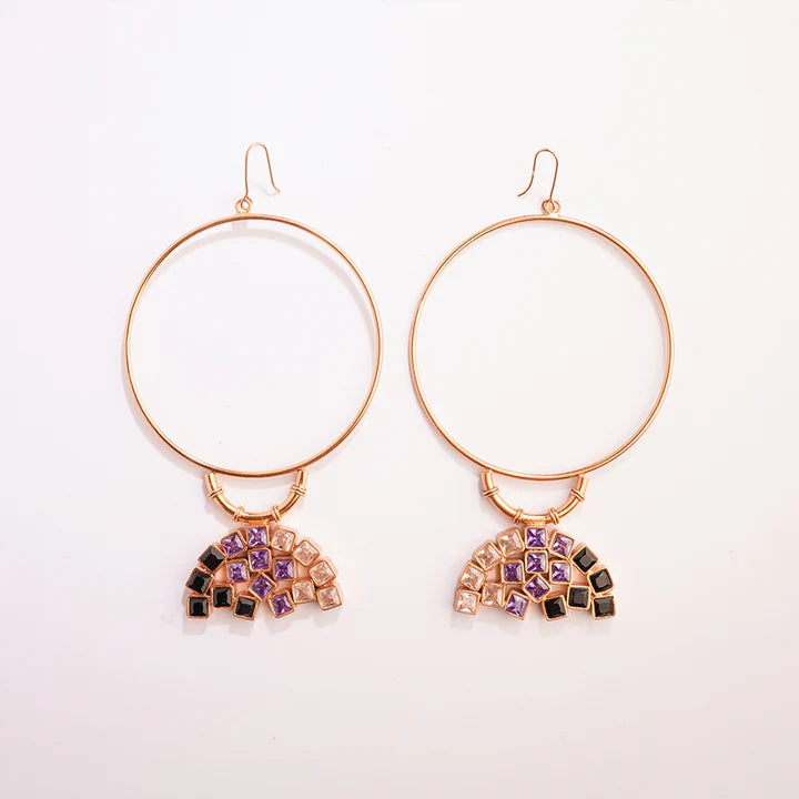 Violet Empire Hoop Earrings