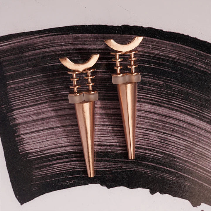 Piercing Dawn Gold Plated Small Spike Earrings