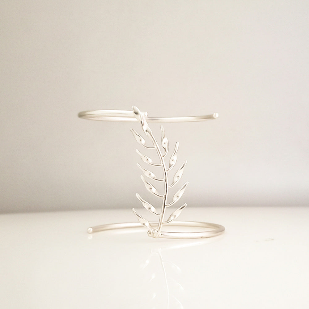 Silver Fields Cuff Bangle