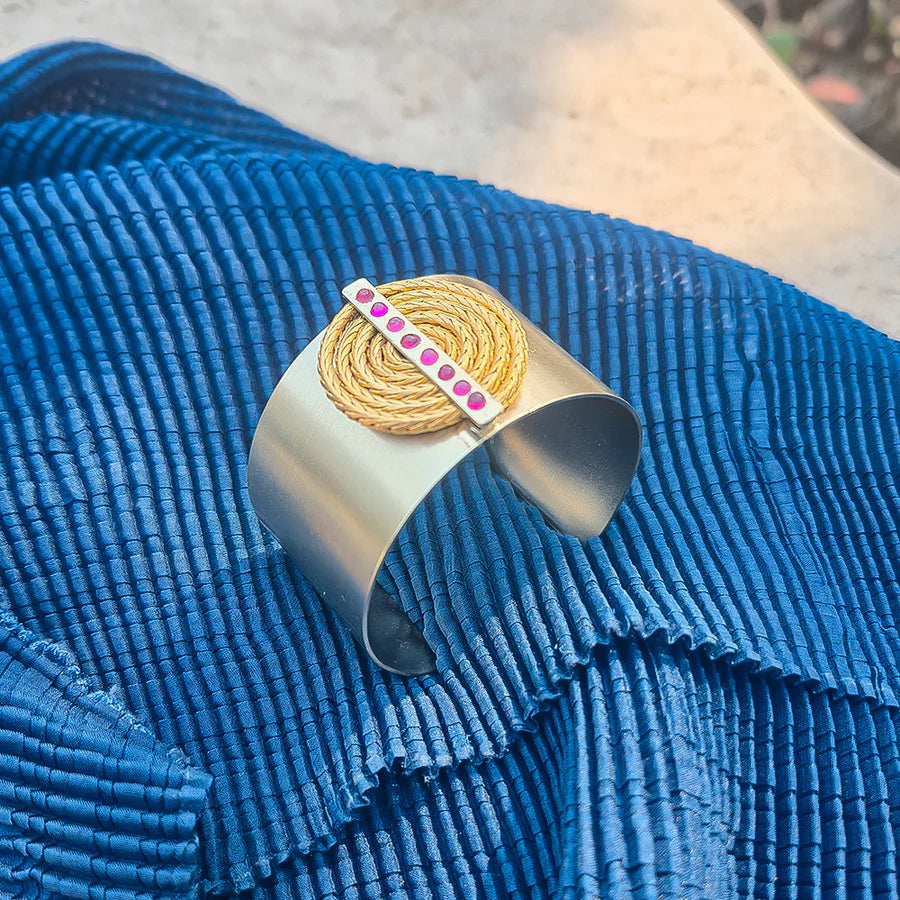 The Caesar’s Coil Spiral Cuff Bracelet