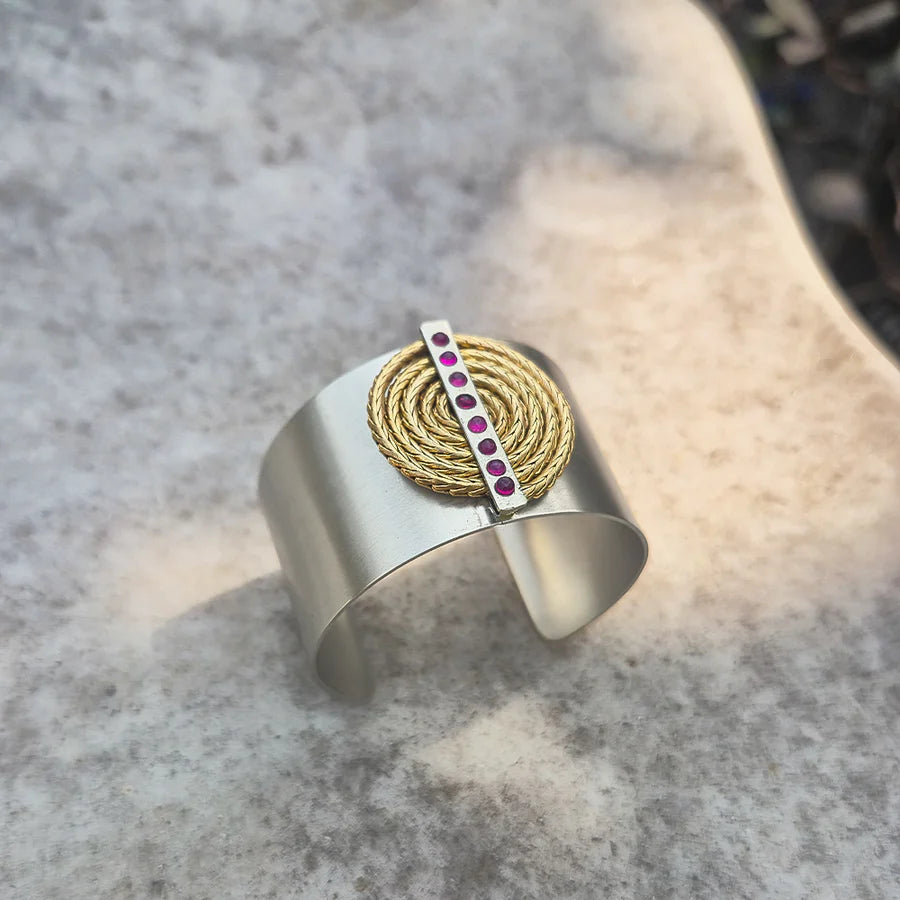 The Caesar’s Coil Spiral Cuff Bracelet