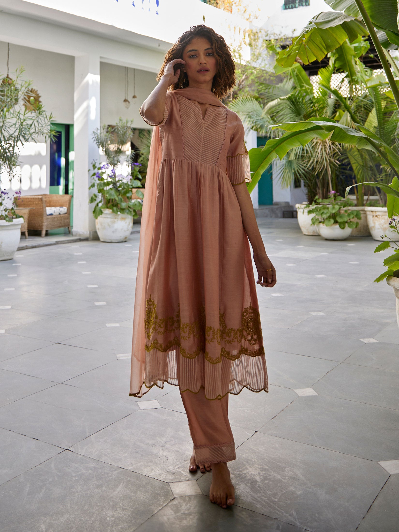 Pin by sandhya on dress | Stylish dresses, Linen dress women, Kalamkari  dresses
