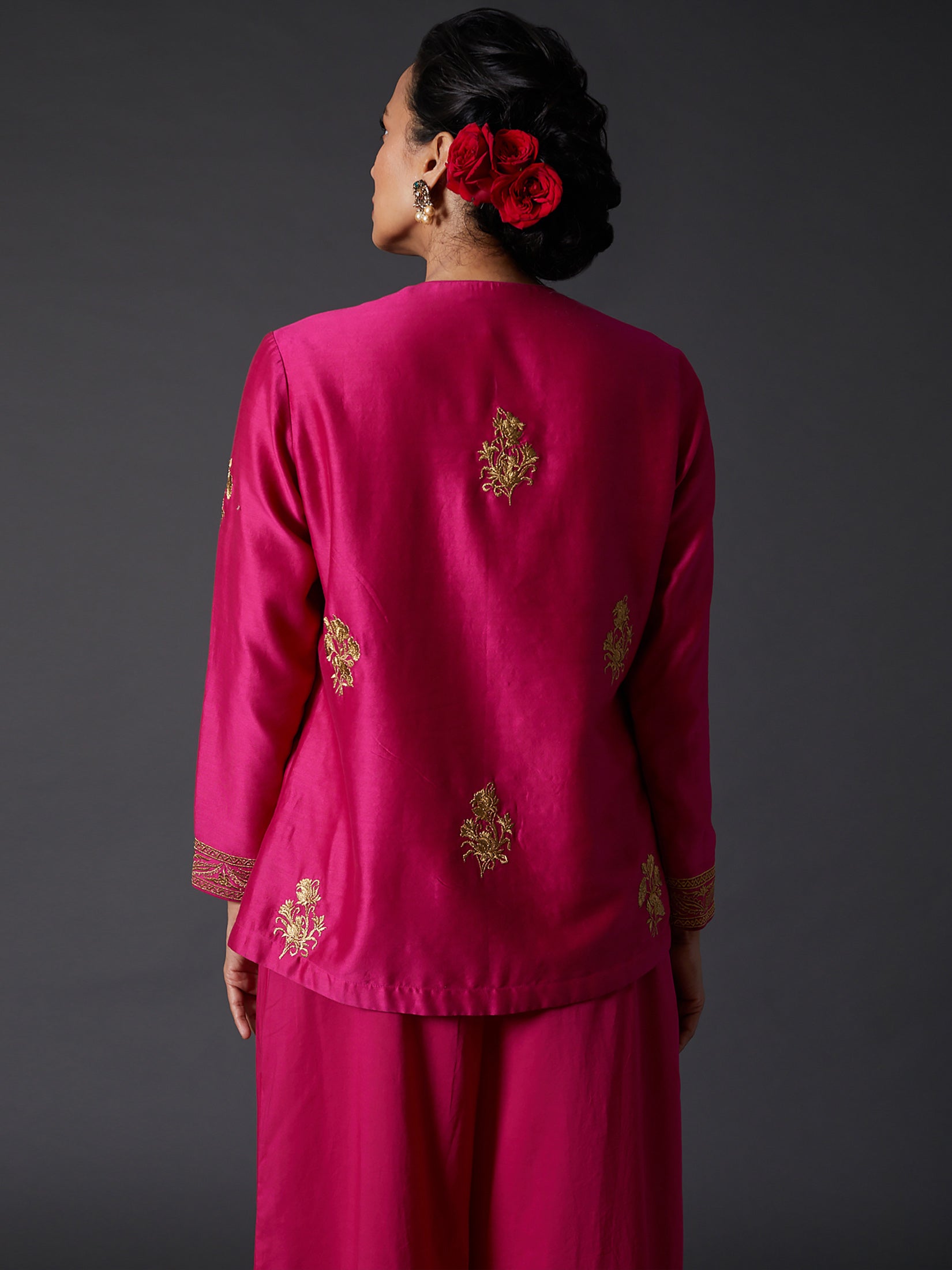 Fuchsia Embroidered Tunic
