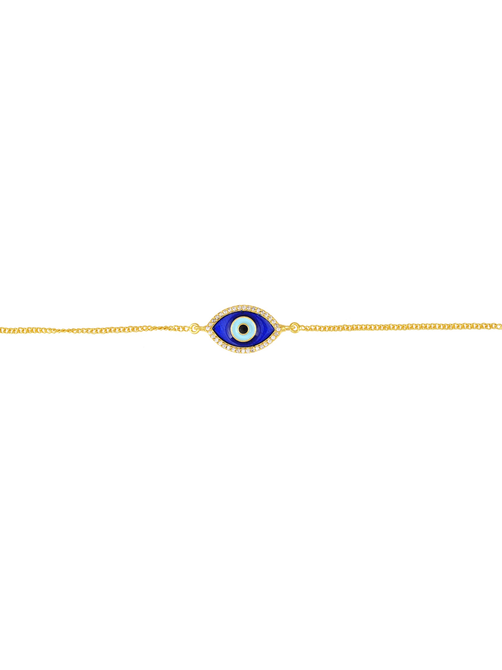 Blue Enamel Evil Eye Bracelets