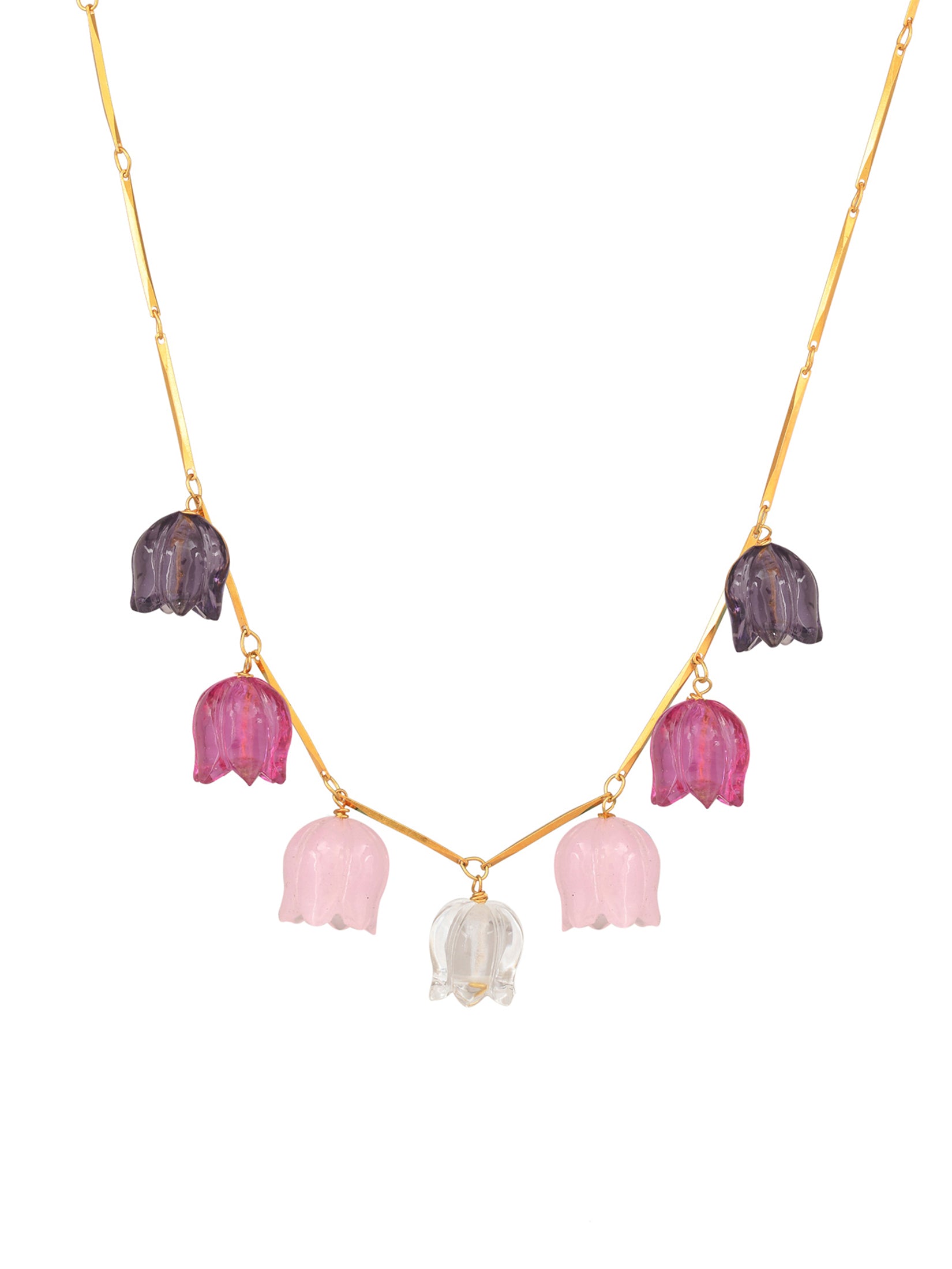 Blossom Pink Tulip Necklace