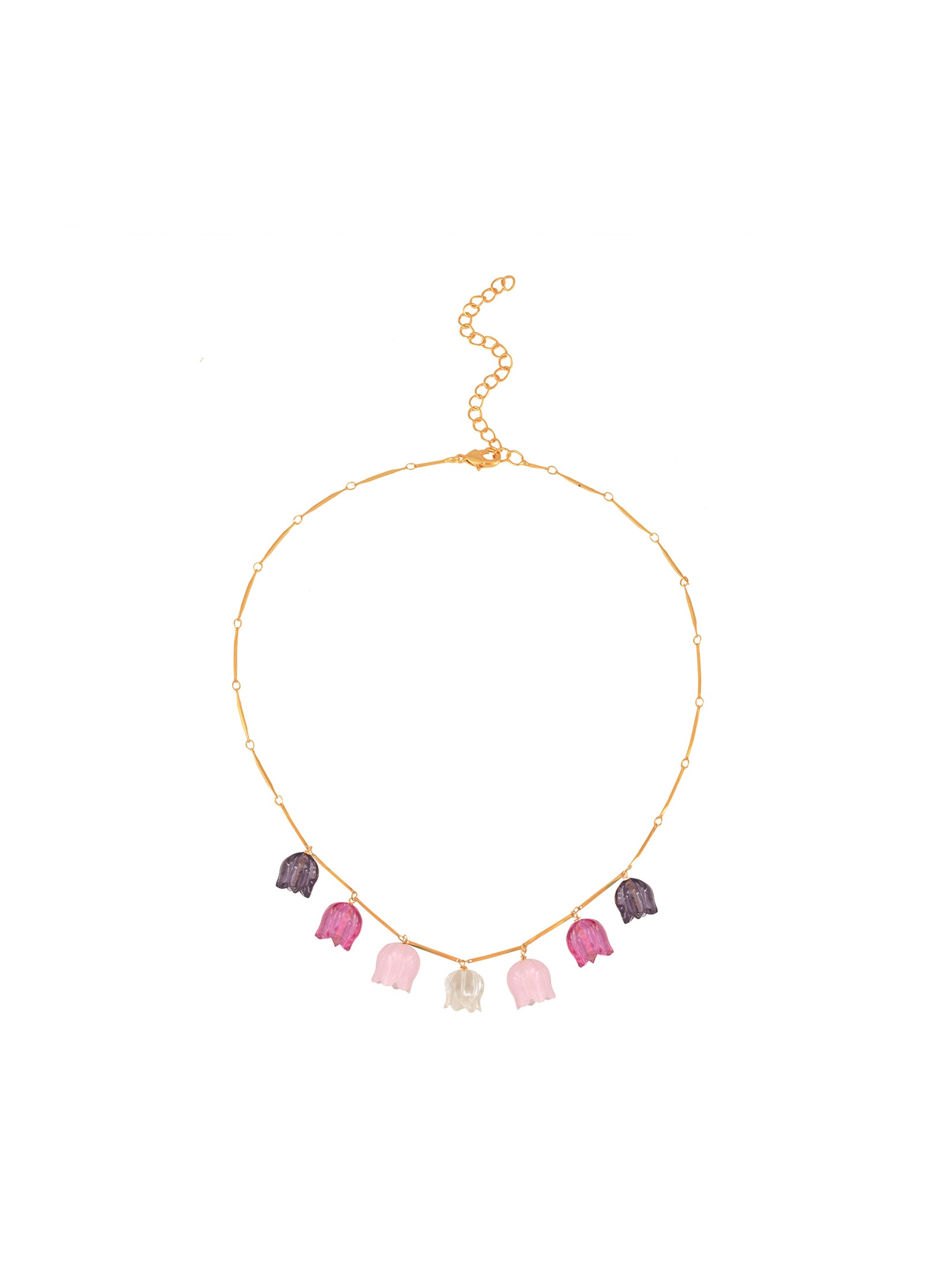 Blossom Pink Tulip Necklace